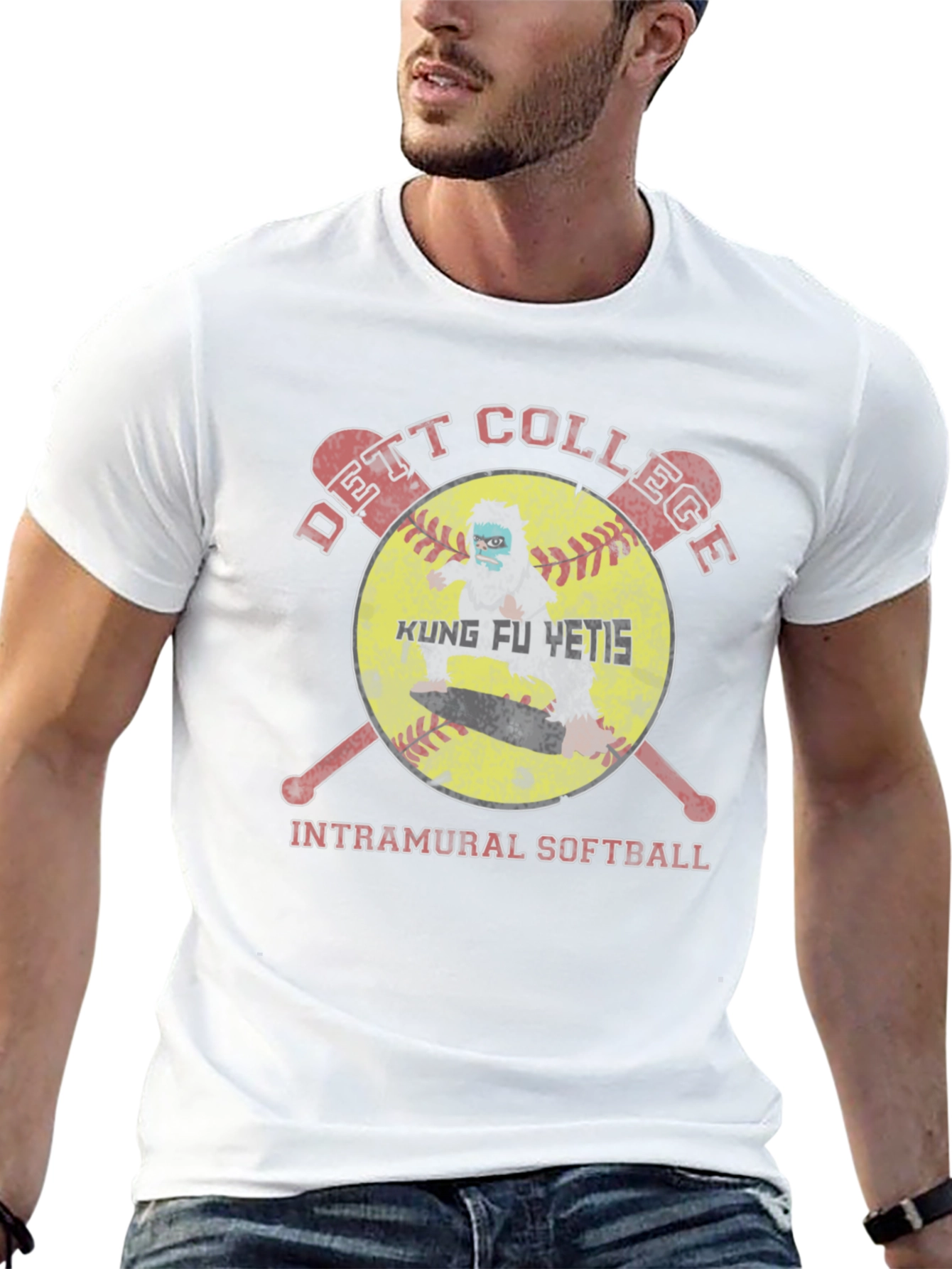 Kung Fu Yetis Intramural Softball T-Shirt