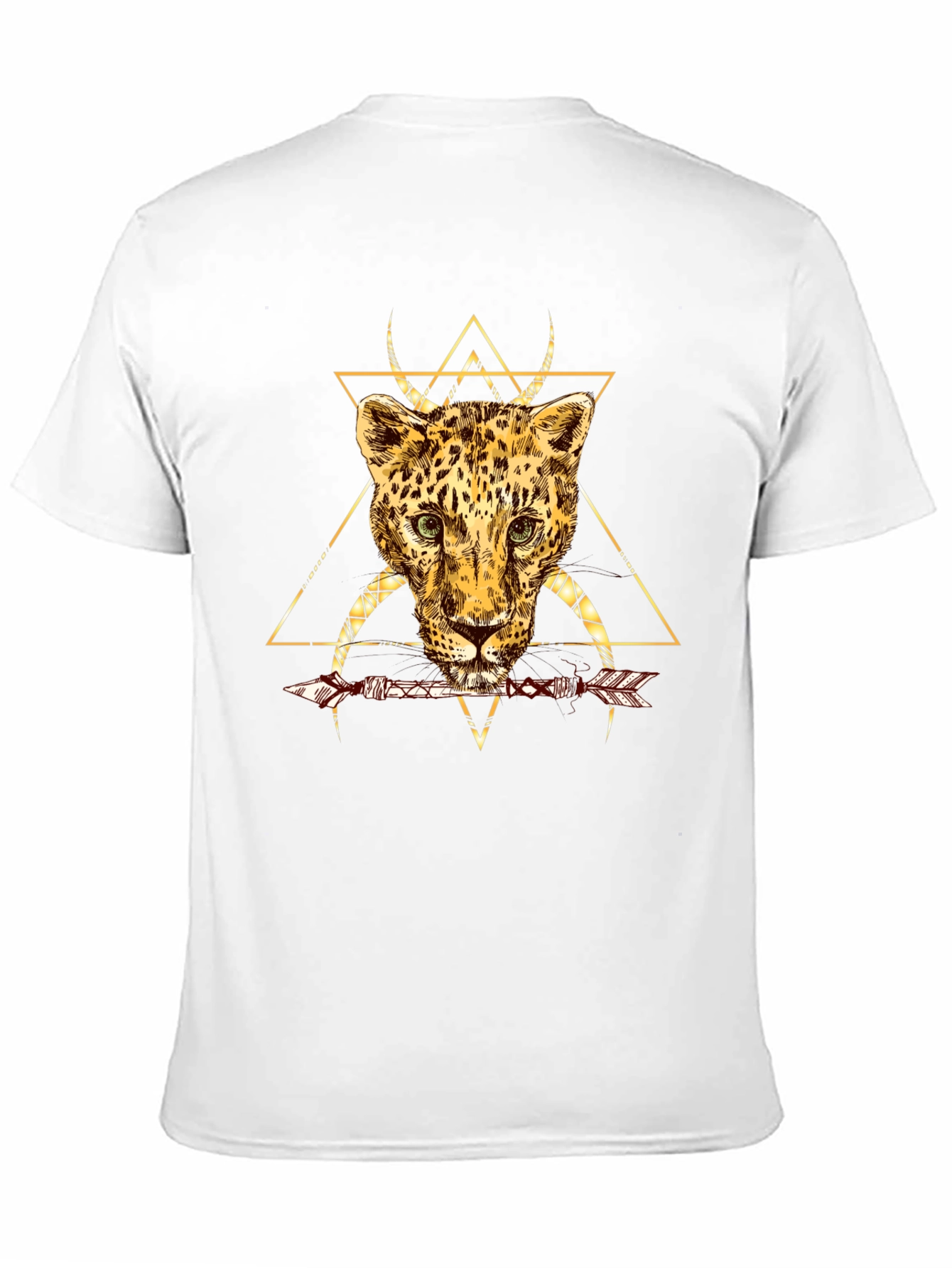 Leopard Arrow Graphic T-Shirt - Modern Design