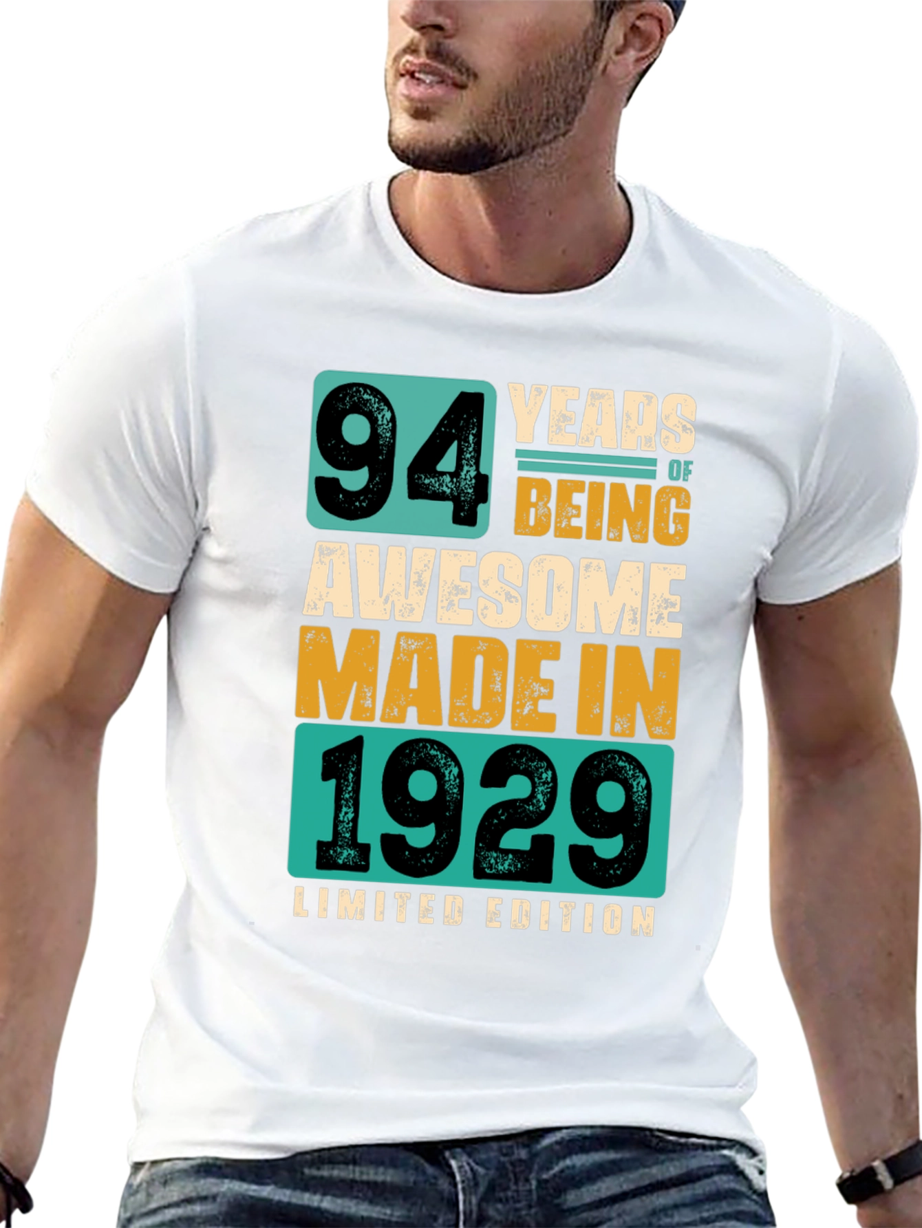 94 Years Awesome Made in 1929 Limited Edition Tee