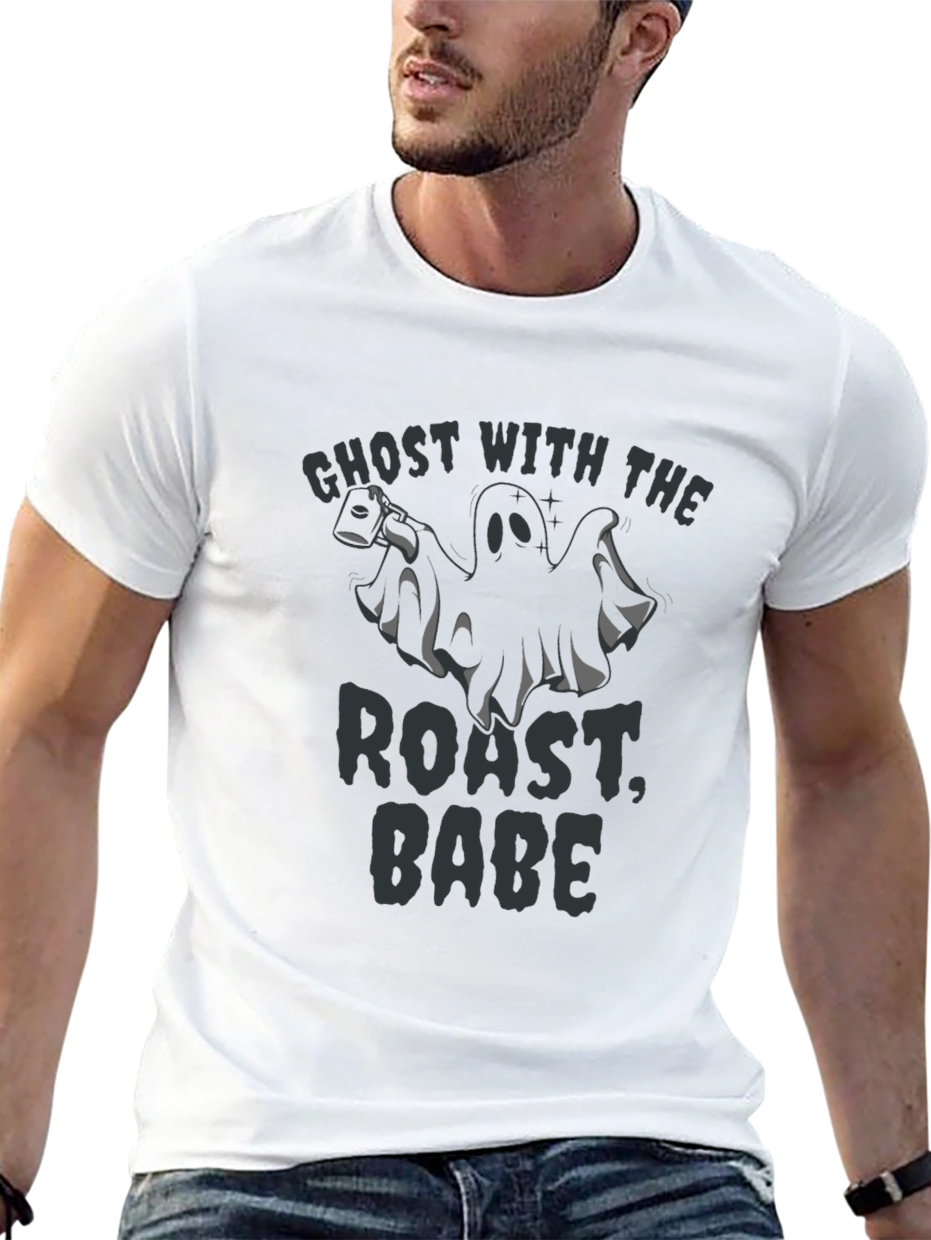 Ghost with Roast Babe Graphic Tee