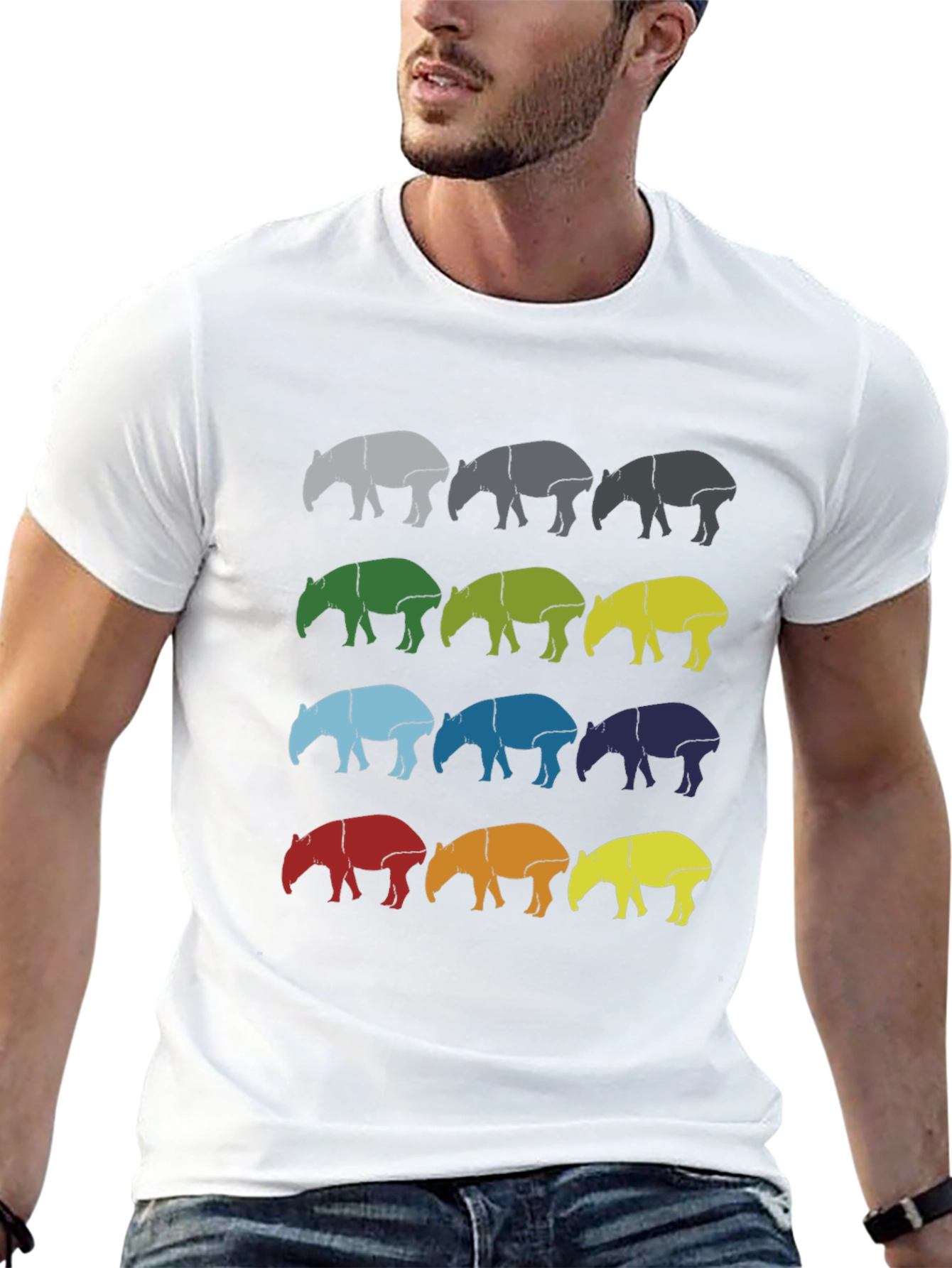 Retro Tapir T-Shirt - Fun Graphic Tee