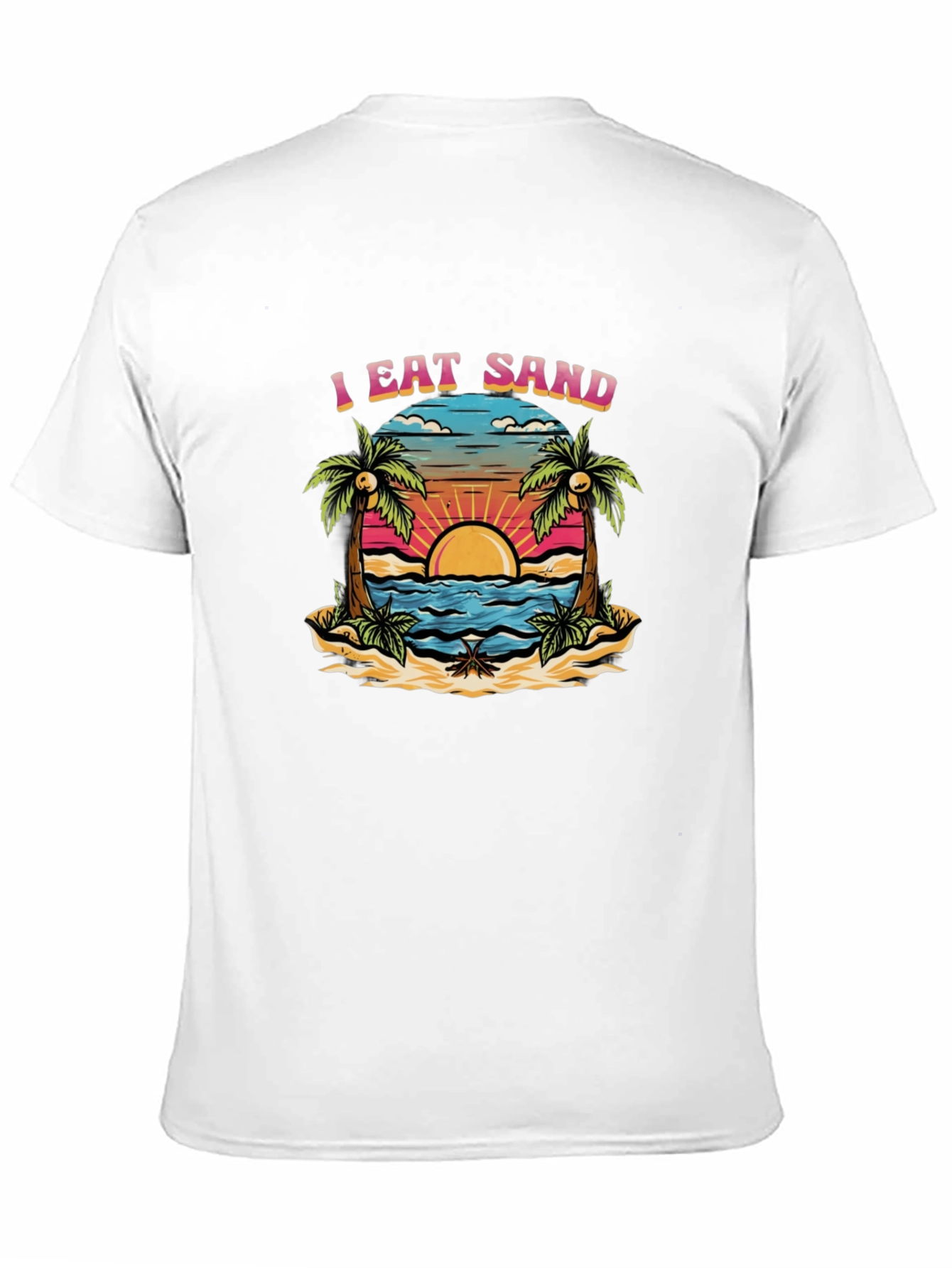 I Eat Sand Graphic Tee - Beach Lover T-Shirt