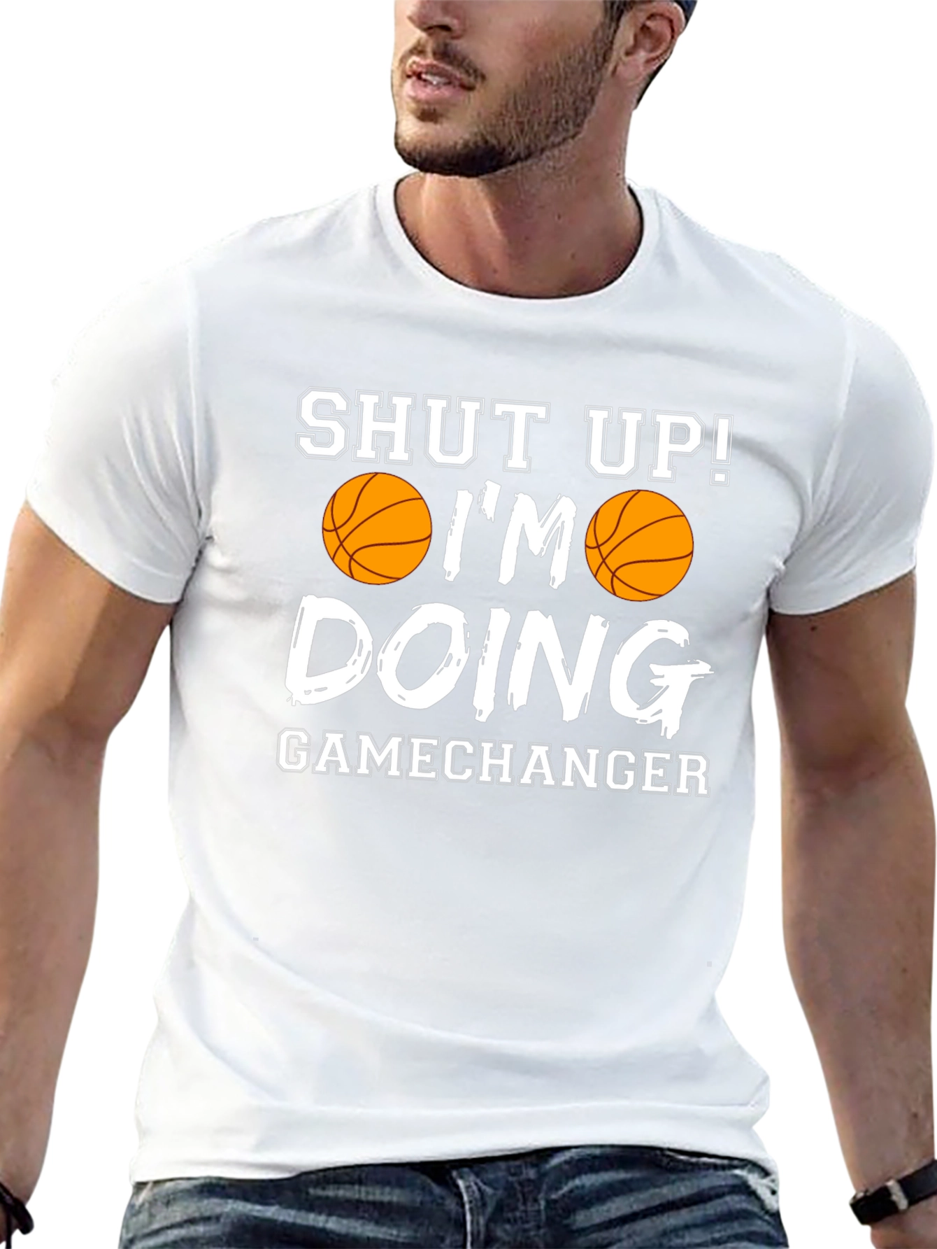 Basketball Gamechanger Graphic Tee - Funny Sports Shirt