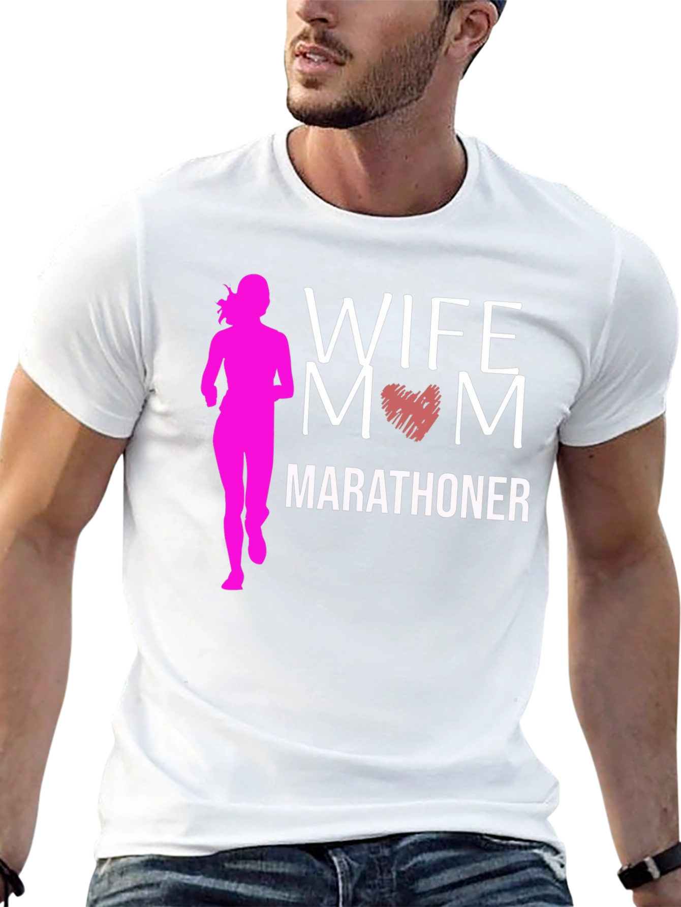 Wife Mom Marathoner Graphic T-Shirt