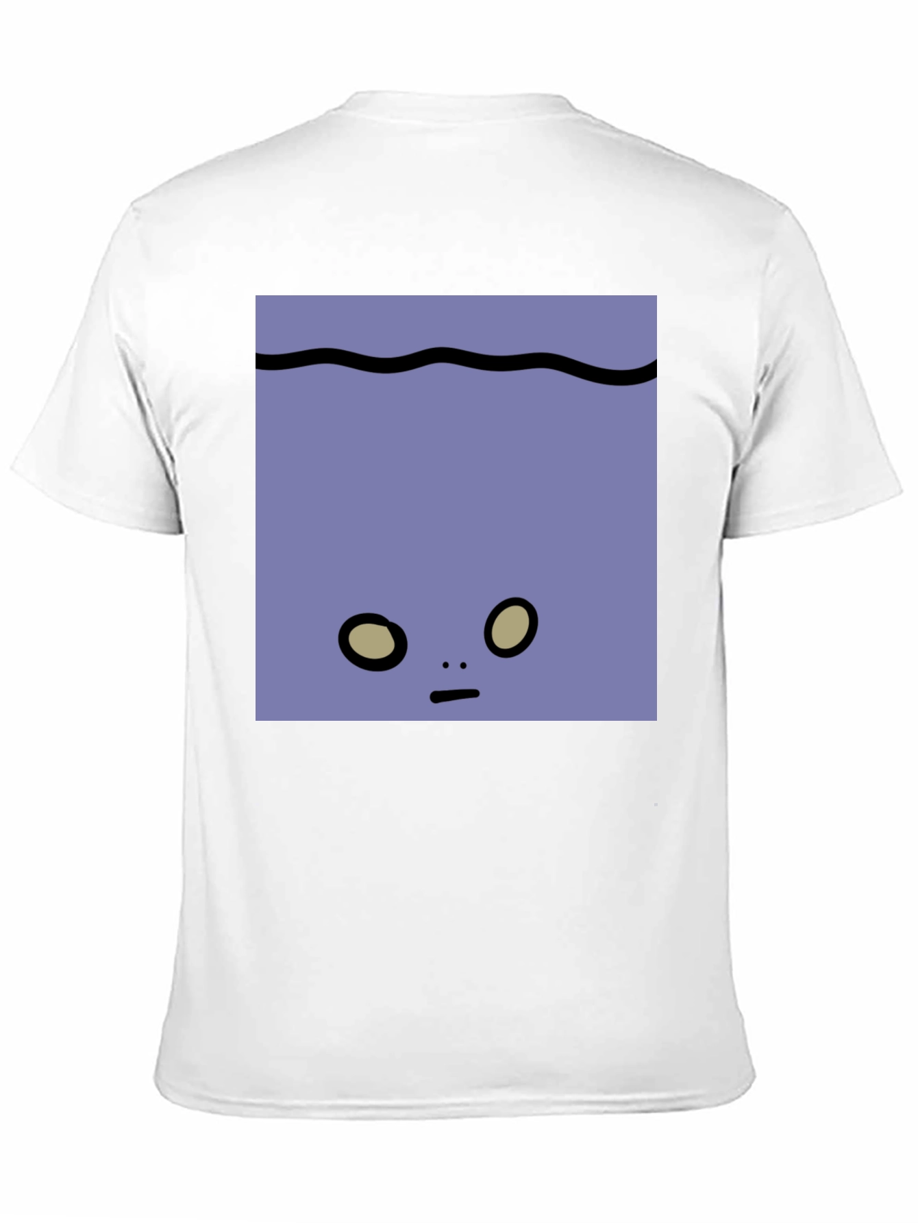 Cute Underwater Face Graphic Tee - Black