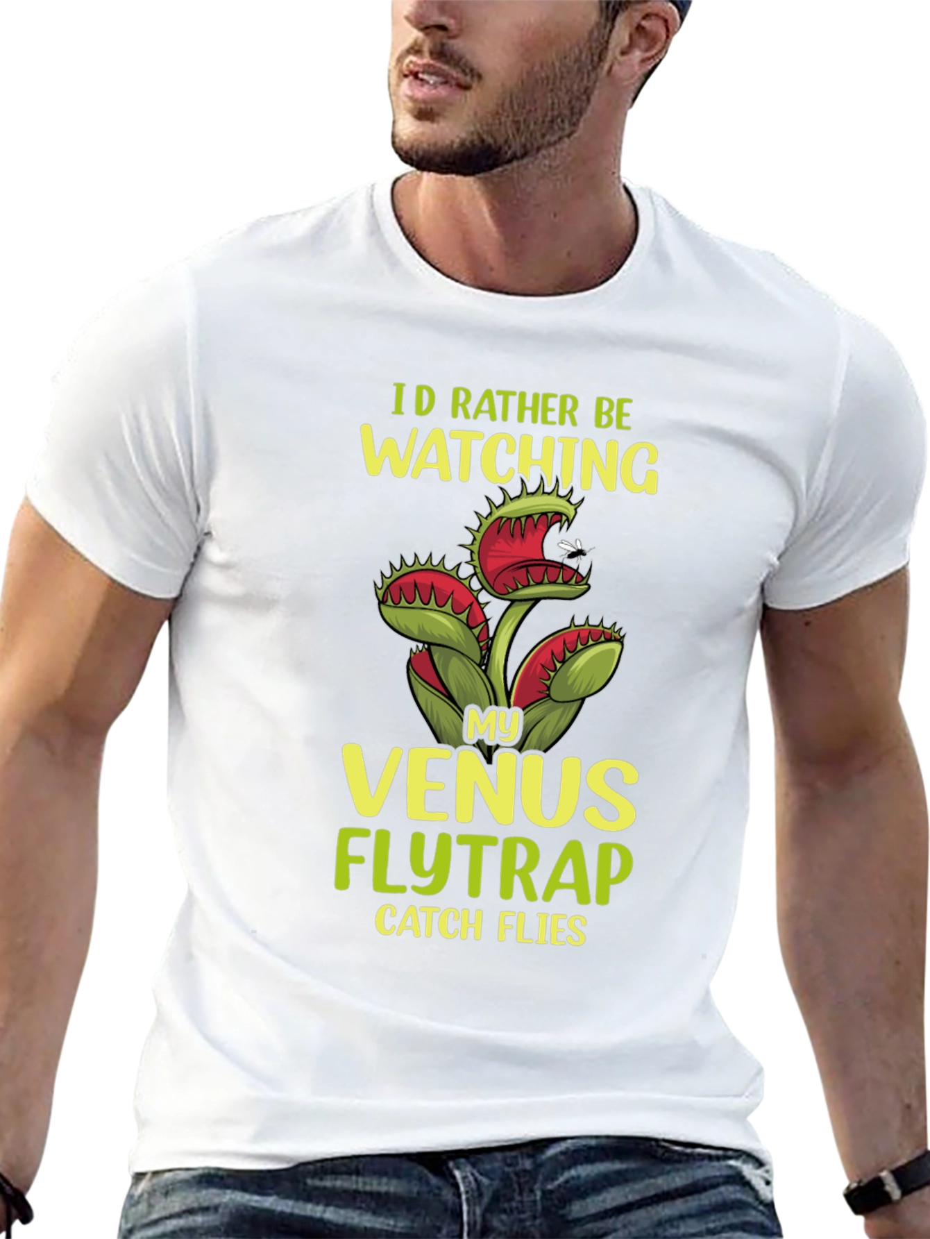 Venus Flytrap Graphic T-Shirt - Funny Plant Lover Tee