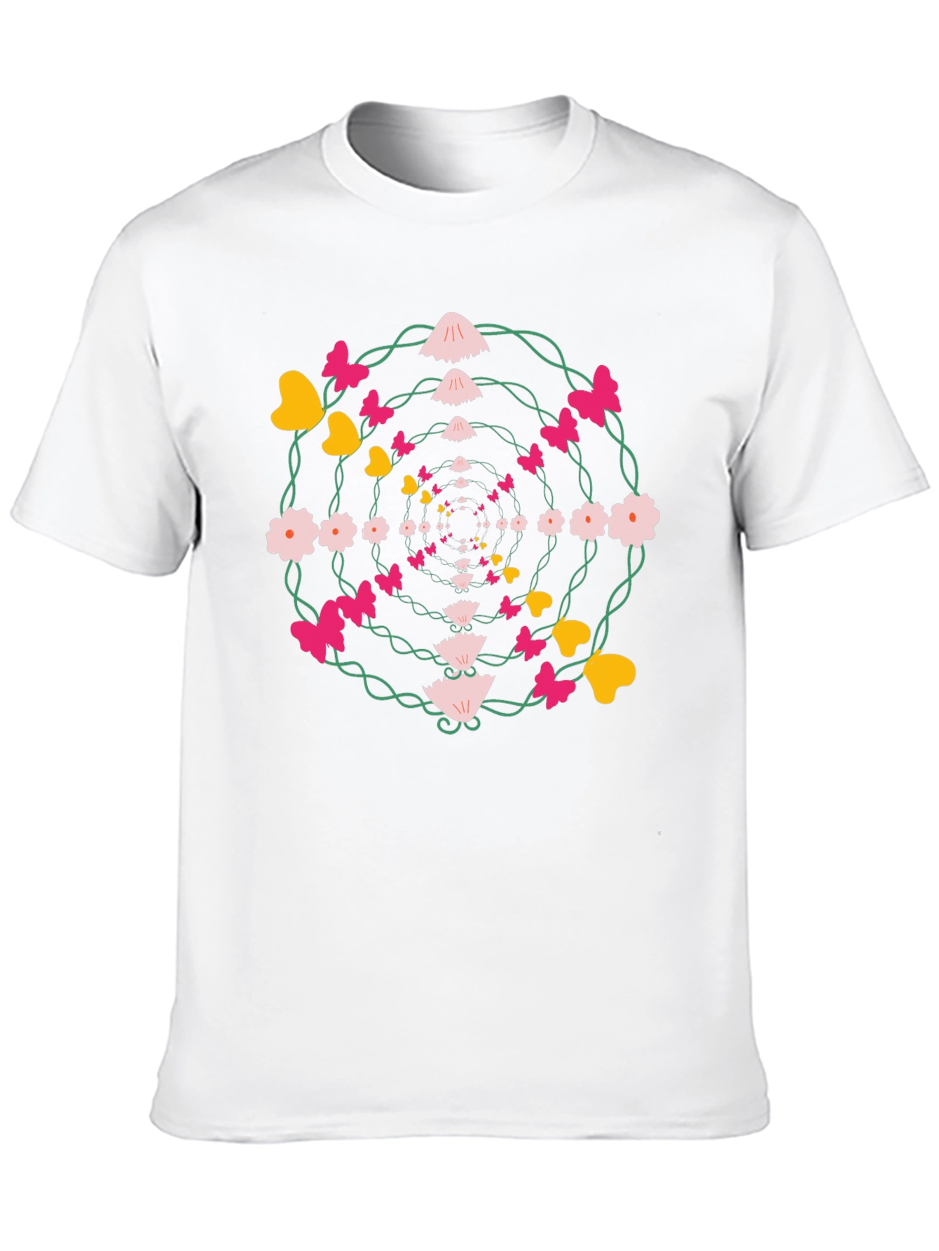 Floral Butterfly Whirlwind Graphic Tee