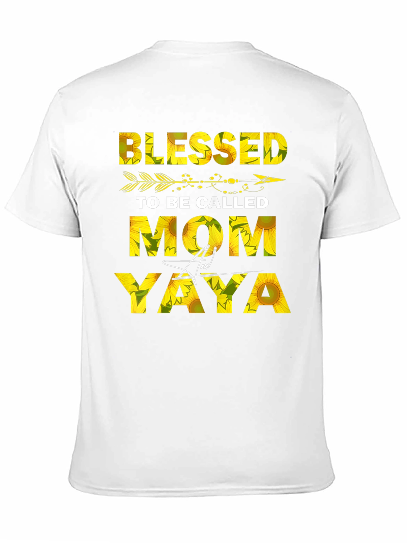 Blessed Mom Yaya Sunflower Graphic Tee
