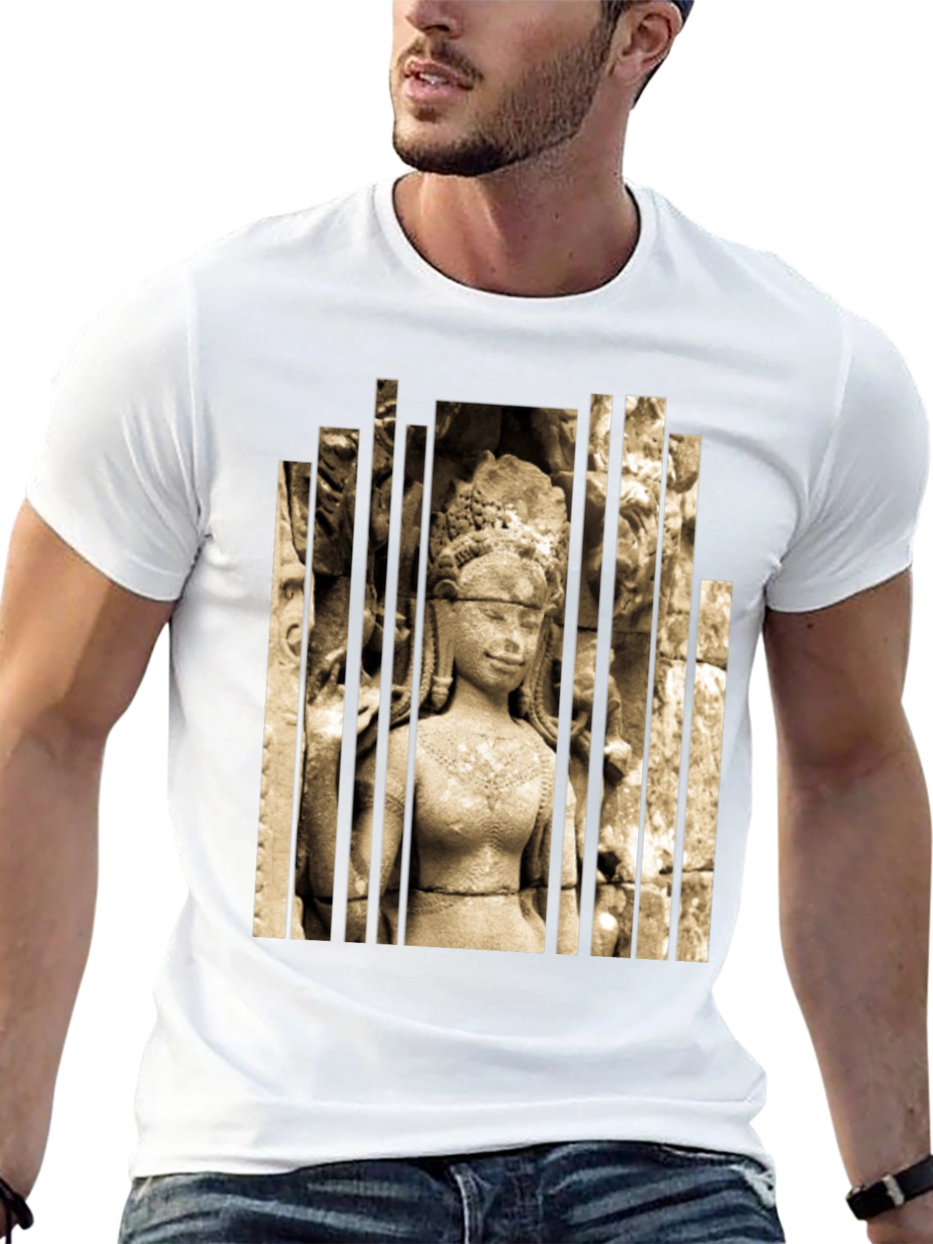 Ancient Temple Statue Graphic Tee