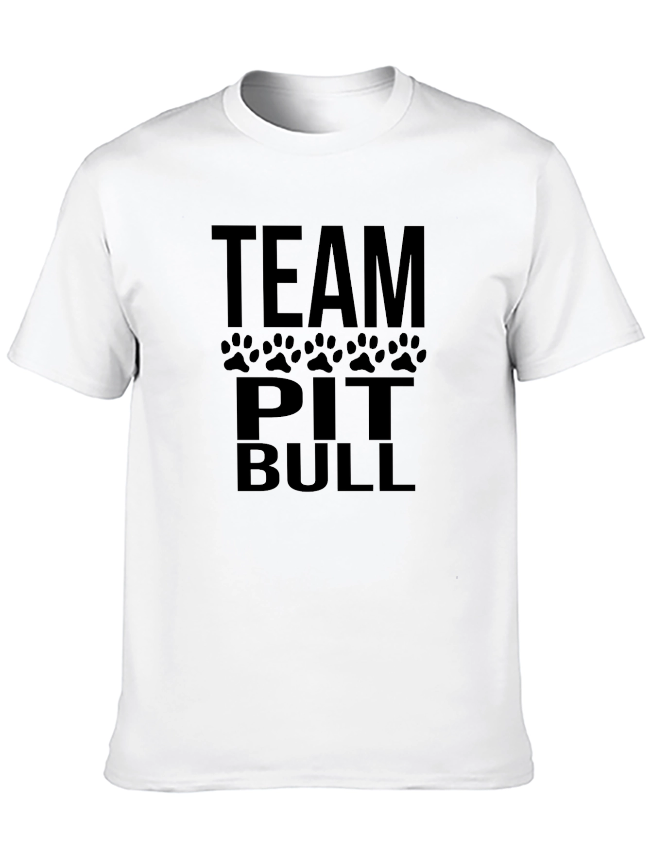 Team Pitbull Black Graphic Tee Shirt