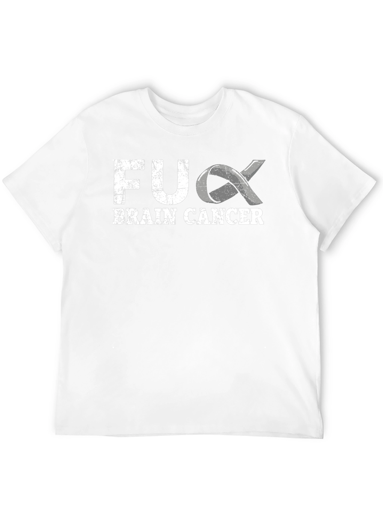 F*ck Brain Cancer T-Shirt - Awareness Ribbon Graphic