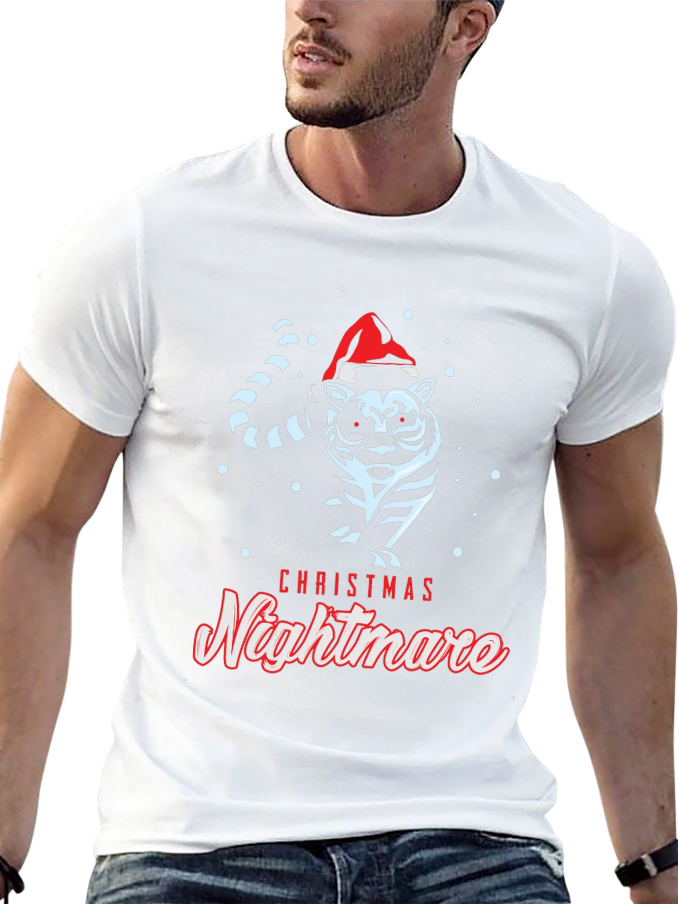 Christmas Nightmare Tiger Graphic Tee