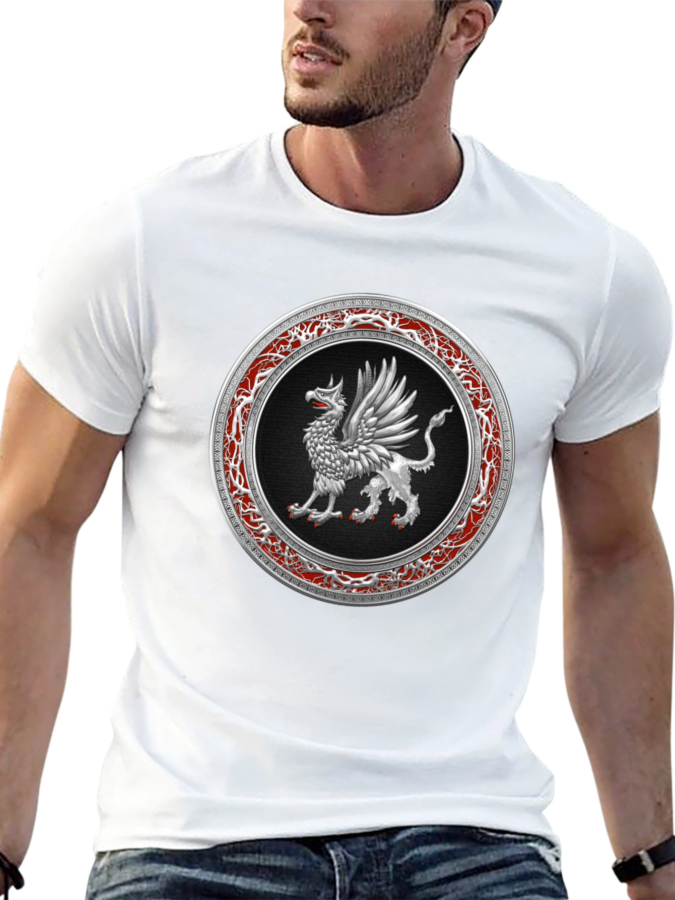 Griffin Emblem Black T-Shirt