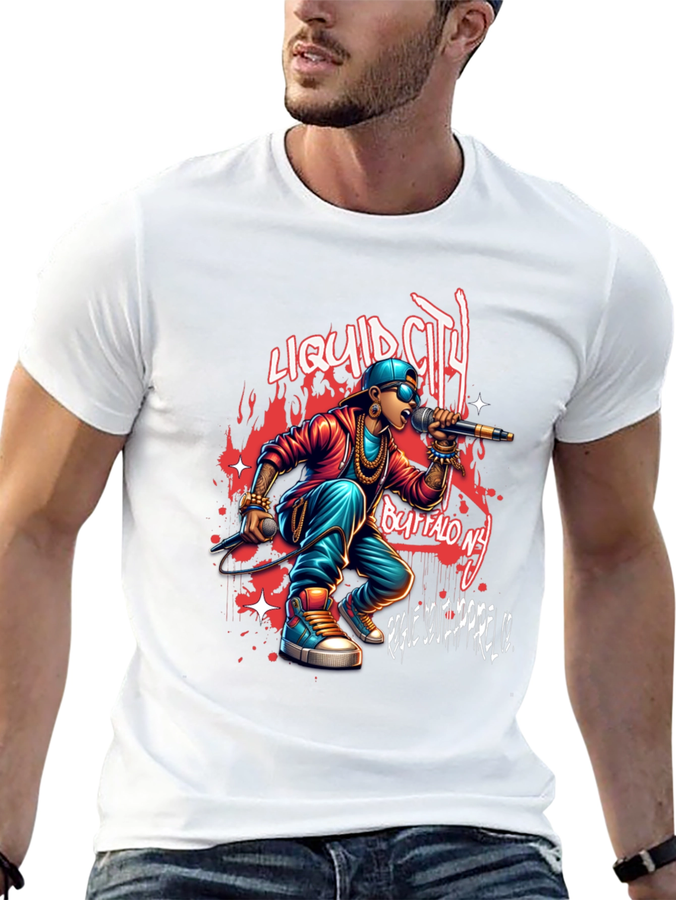 Liquid City Tee: Buffalo NY Rapper Graphic T-Shirt