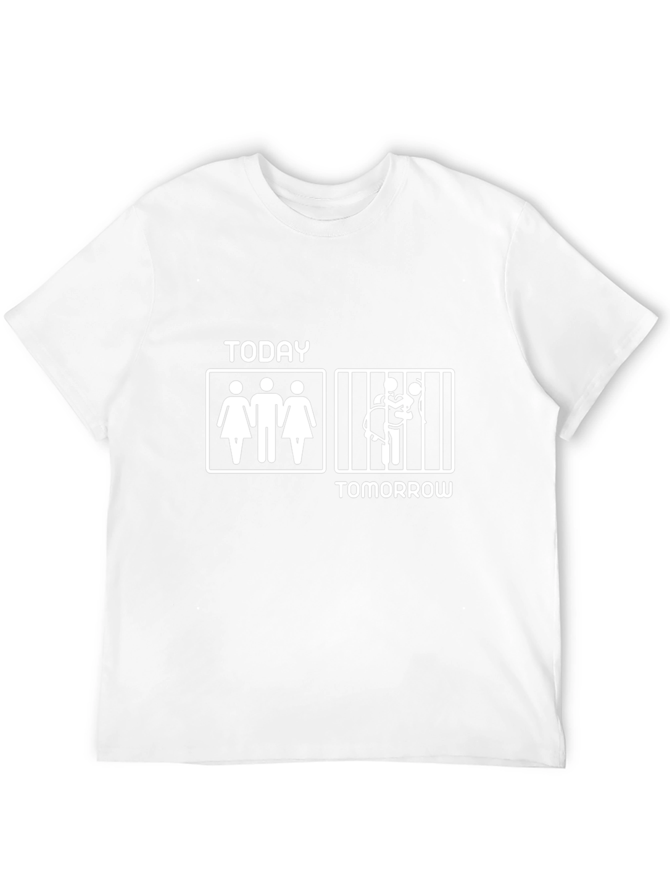 Humorous Today Tomorrow Graphic T-Shirt