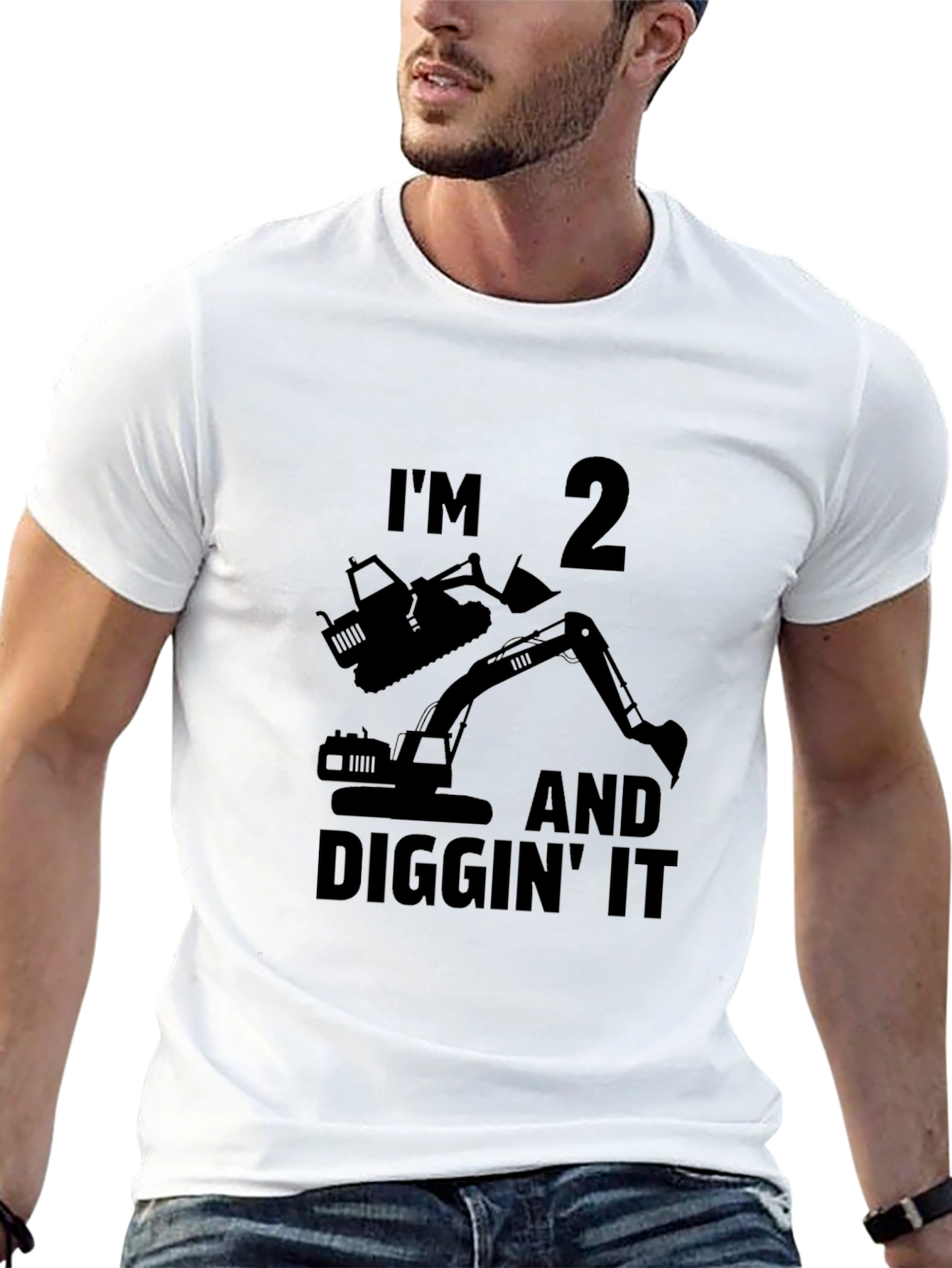Im 2 and Diggin It Black T-Shirt