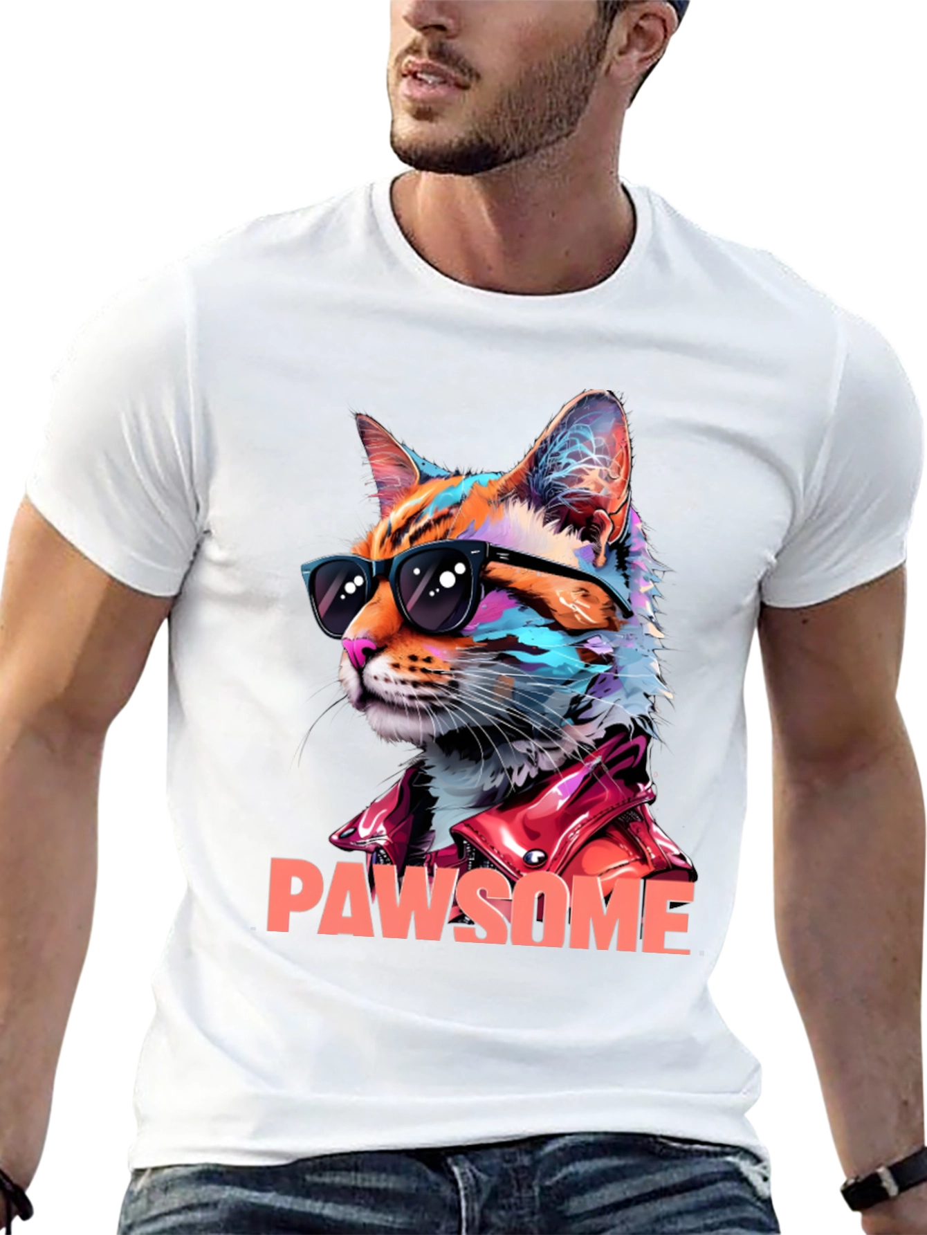 Pawsome Cat T-Shirt