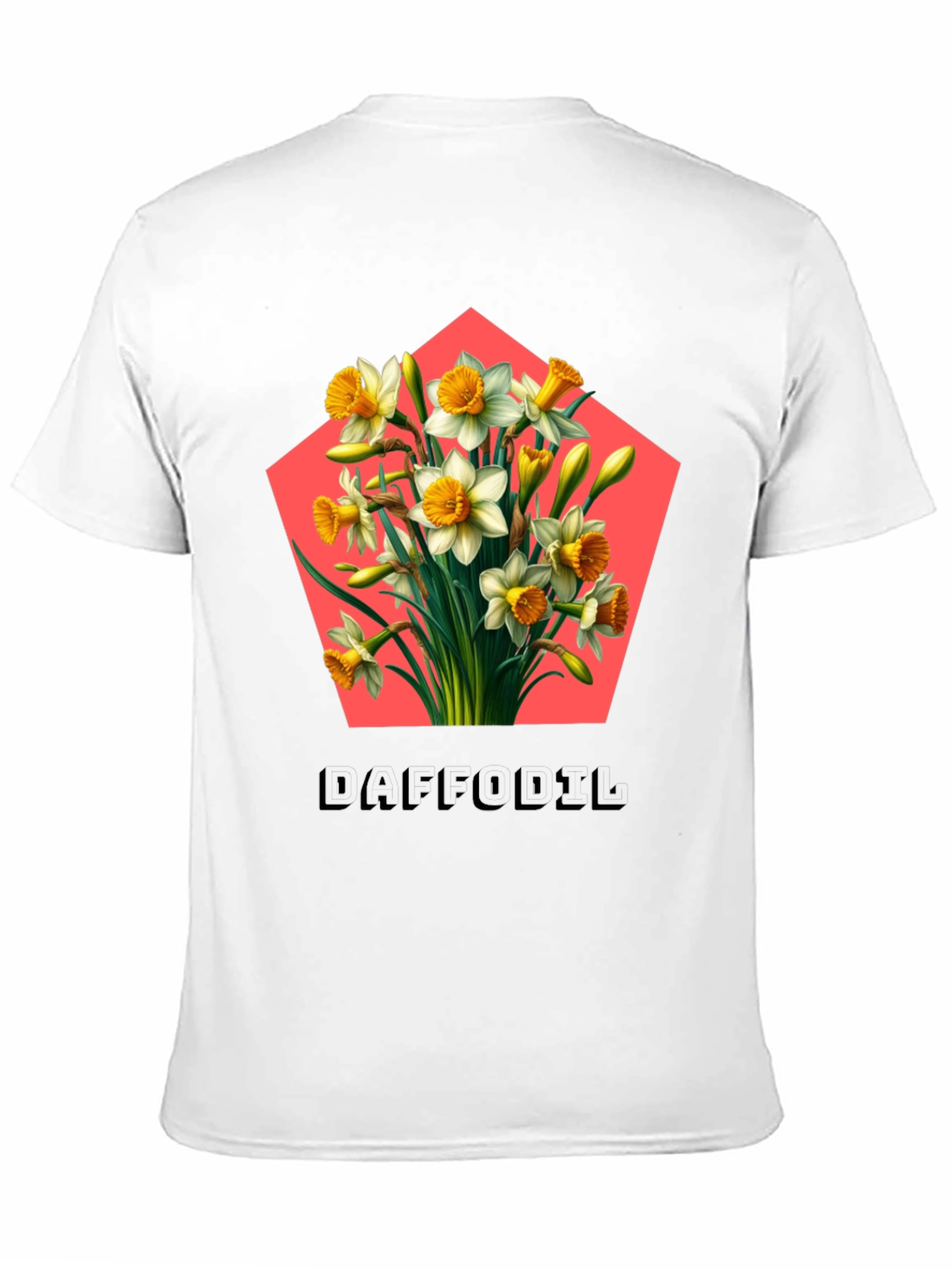 Daffodil Flower Graphic Tee - Botanical Style