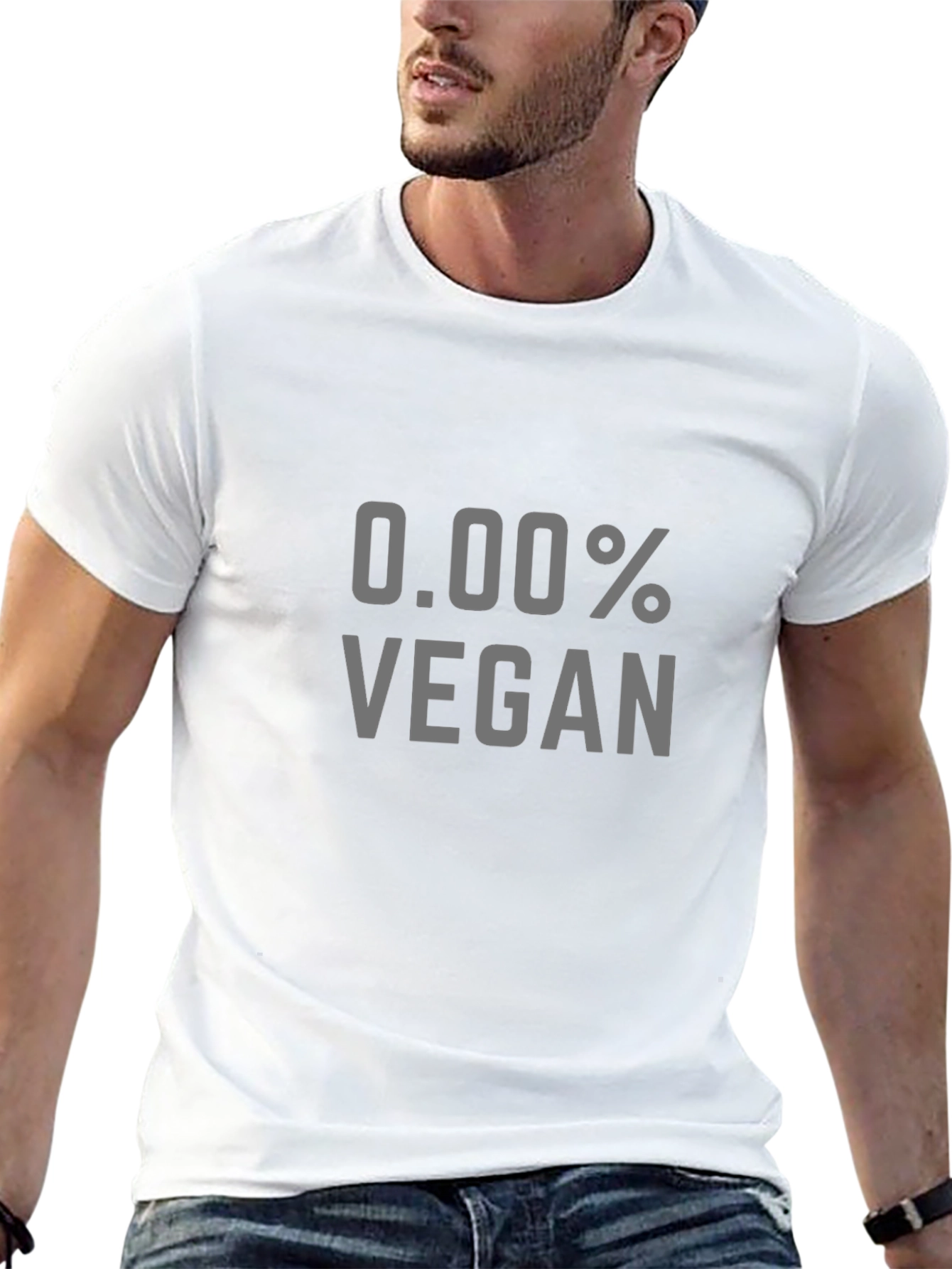 0.00% Vegan Graphic Tee - Sarcastic Humor