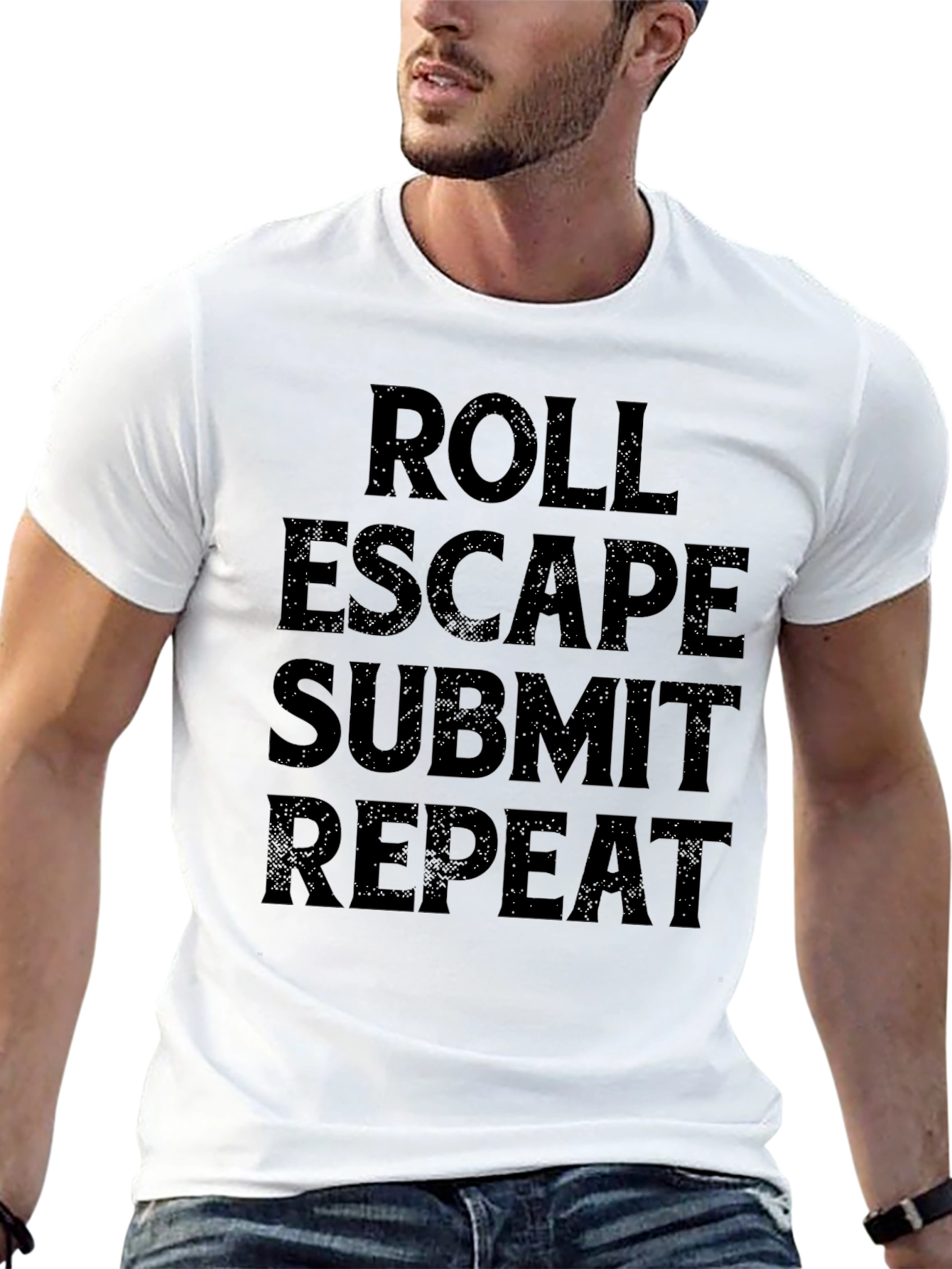 Roll Escape Submit Repeat Black T-Shirt