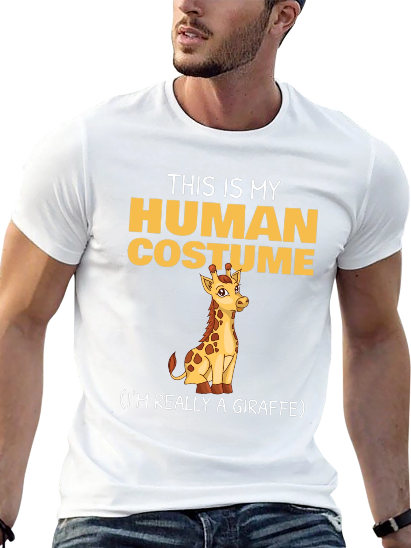 This Is My Human Costume Giraffe T-Shirt