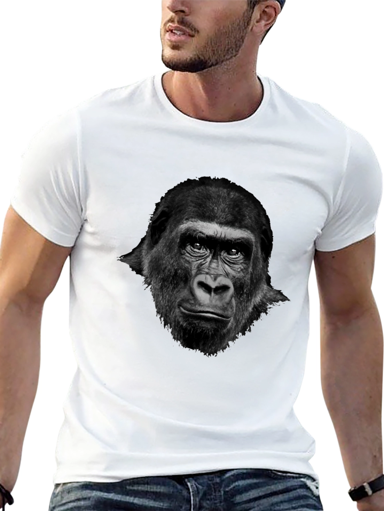 Gorilla Graphic Tee - Cool Animal Print Shirt