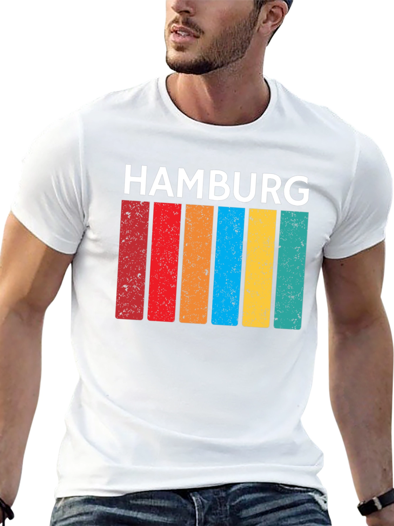 Hamburg Retro Stripes T-Shirt