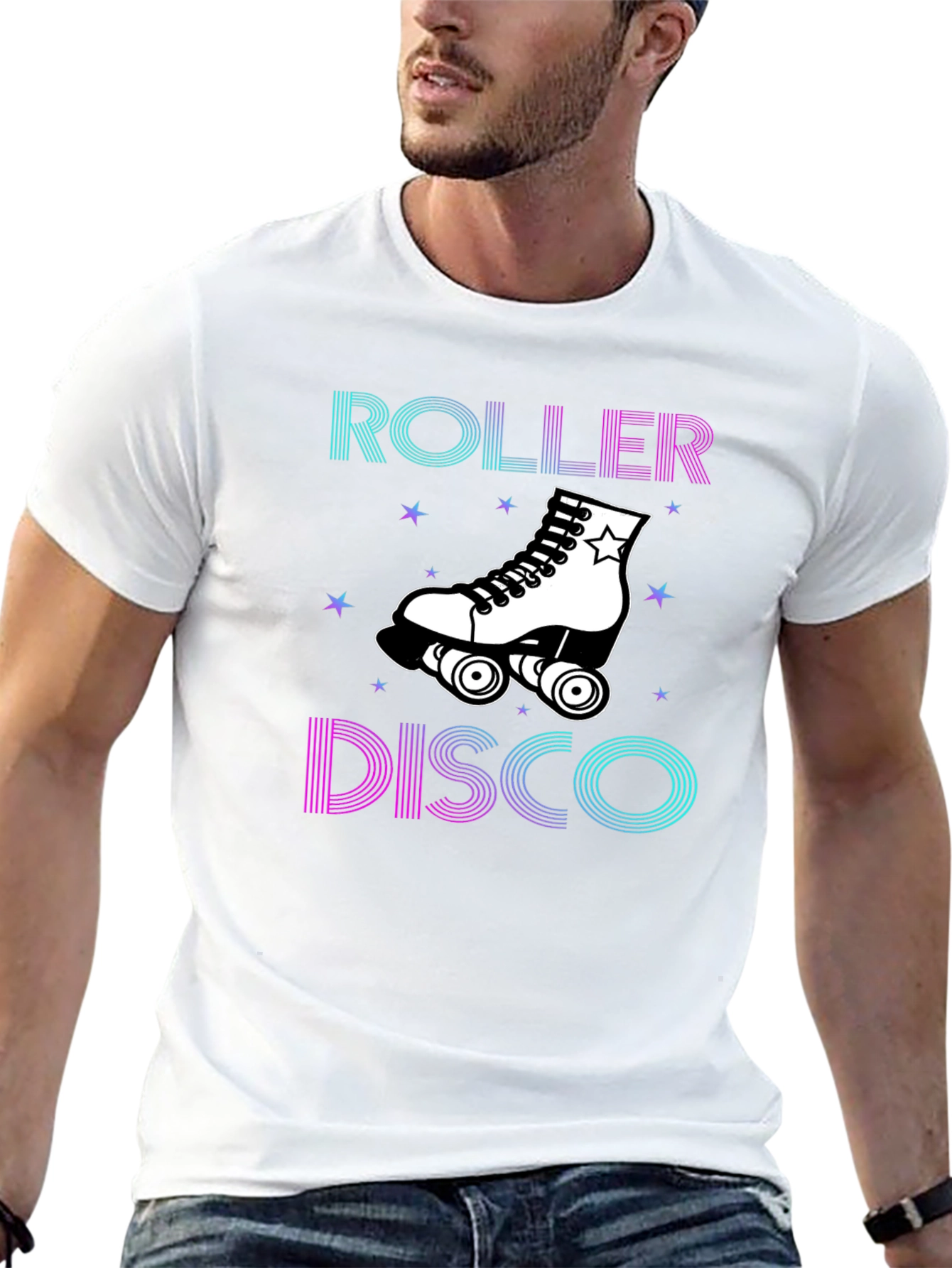 Roller Disco Graphic Tee - Retro Style