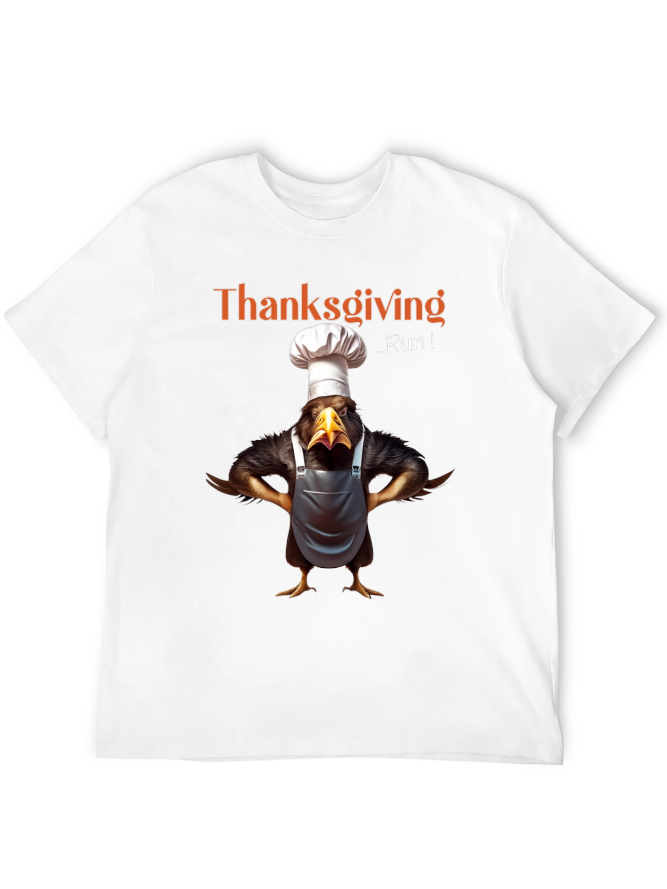 Thanksgiving Run Chef Turkey T-Shirt