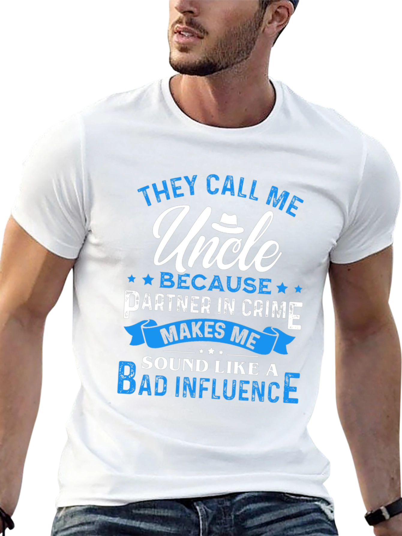 Uncle Partner in Crime T-Shirt - Funny Novelty Tee