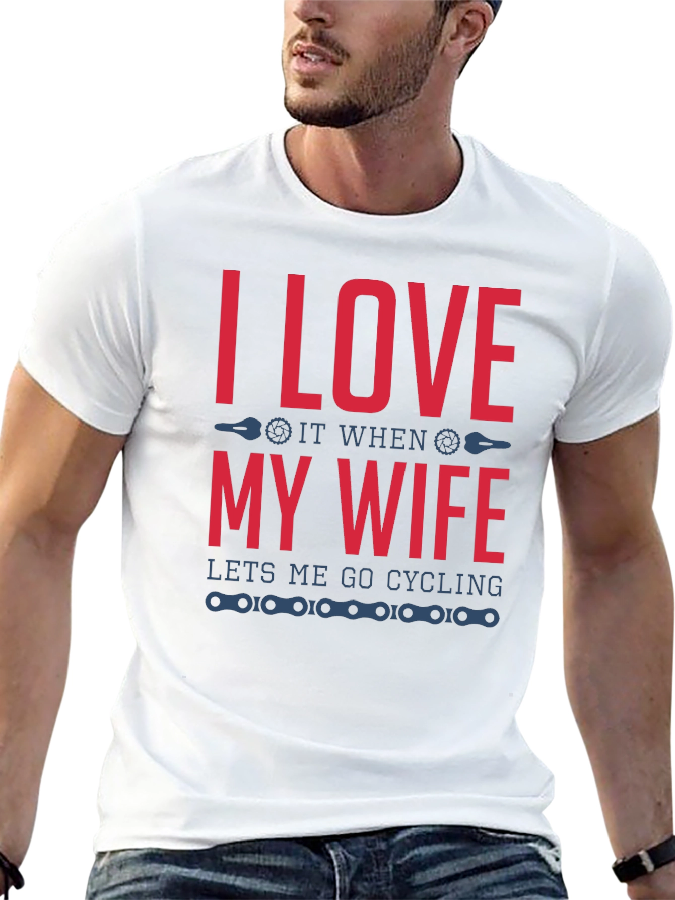 I Love My Wife Cycling T-Shirt