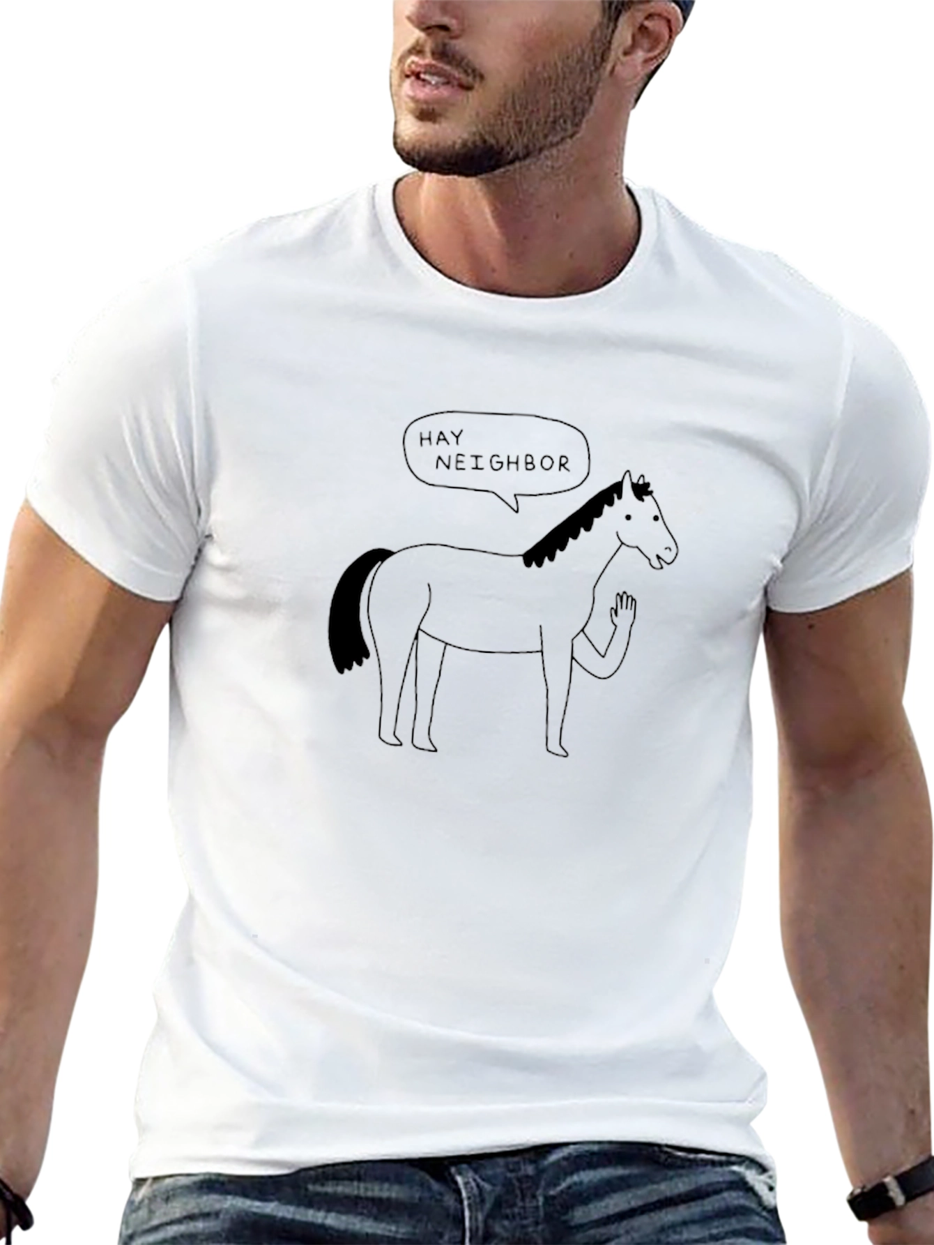 Hay Neighbor Horse T-Shirt