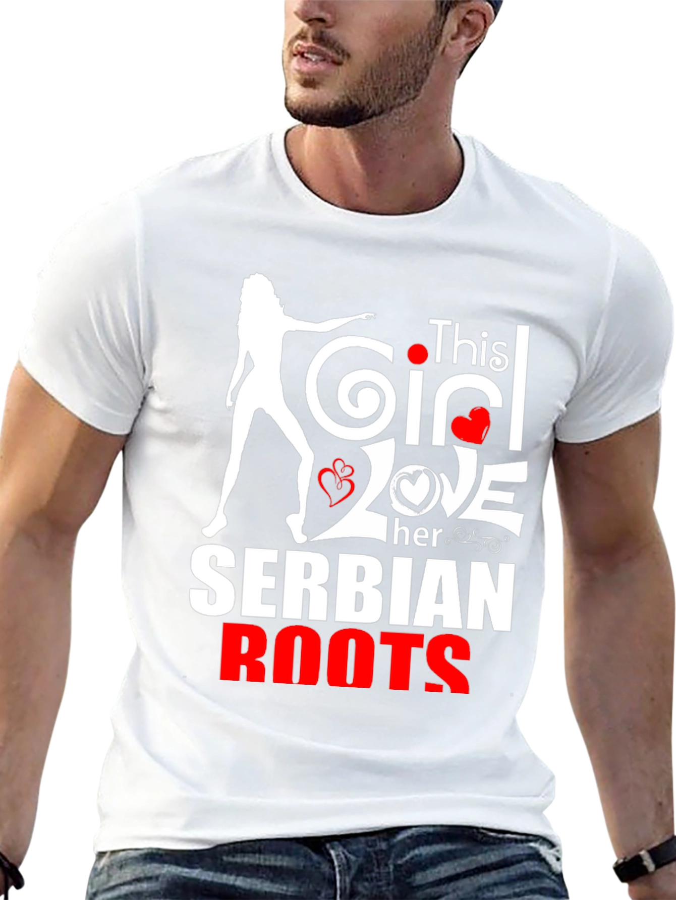 Serbian Roots Graphic T-Shirt - Love Serbia Tee