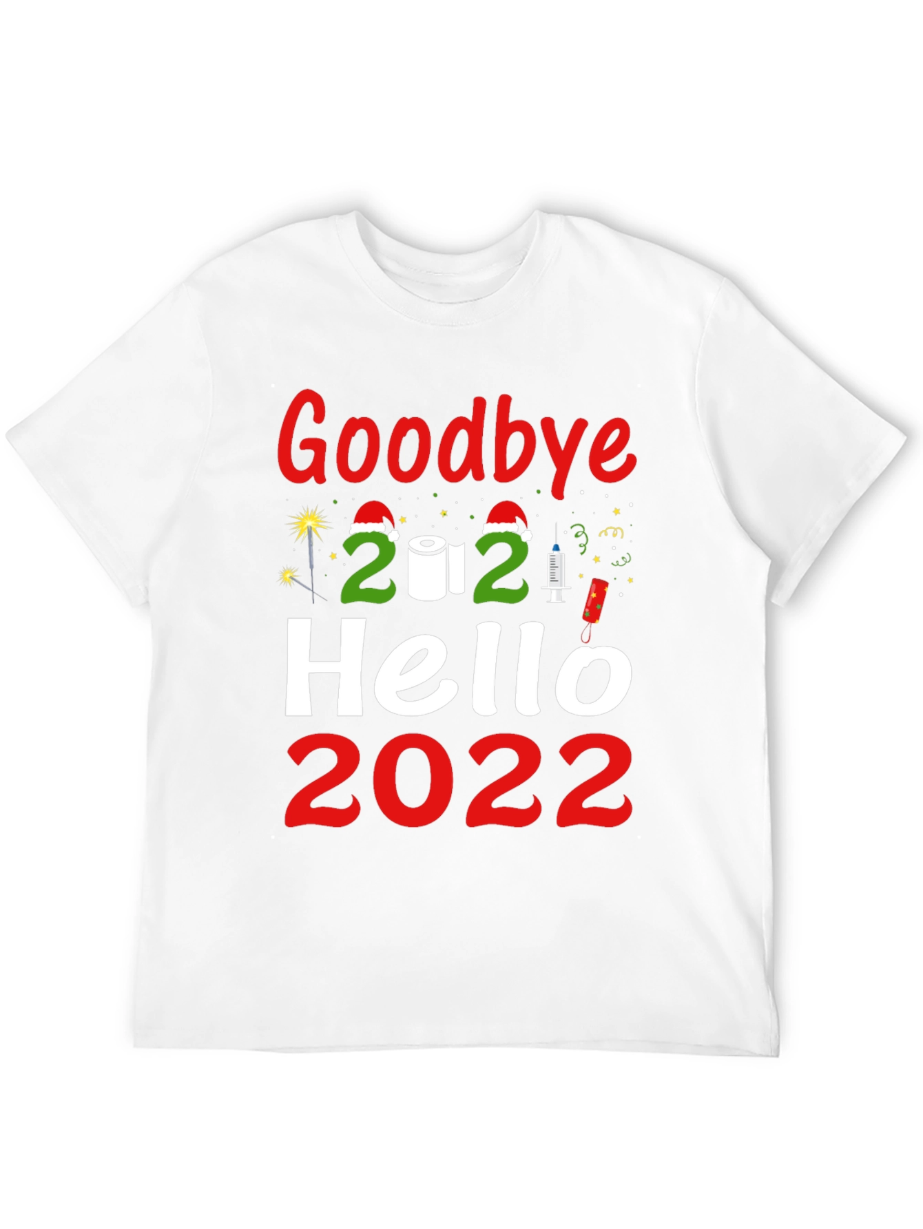 Goodbye 2021 Hello 2022 Graphic Tee