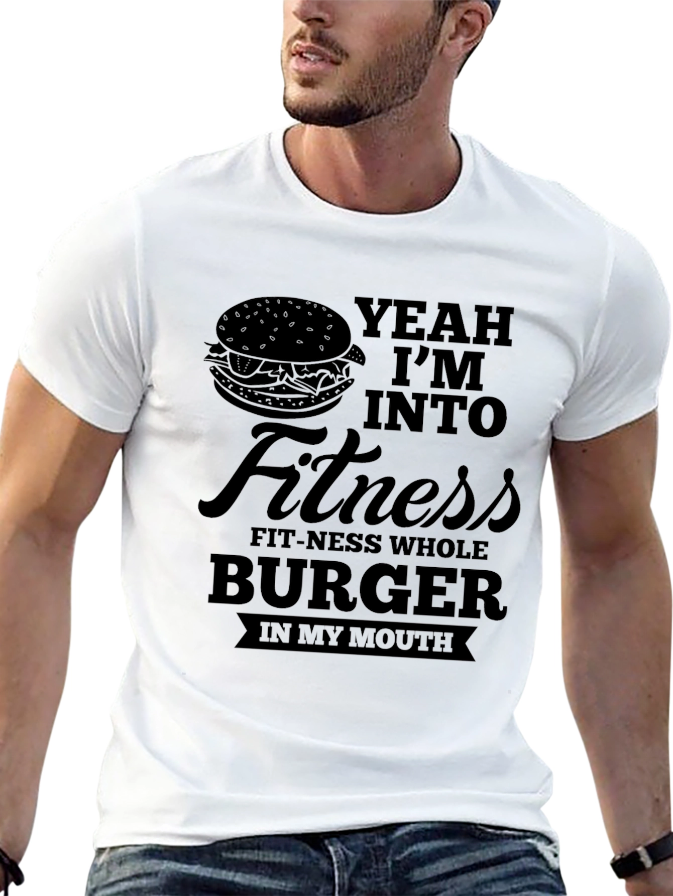 Yeah Im Into Fitness Burger T-Shirt