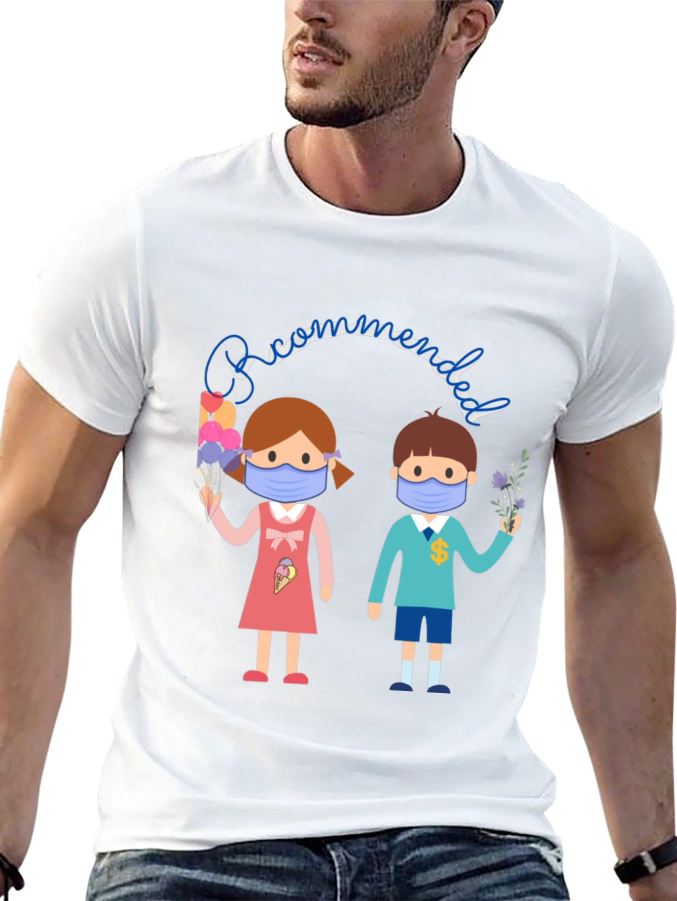 Masked Kids Graphic T-Shirt - Back to School