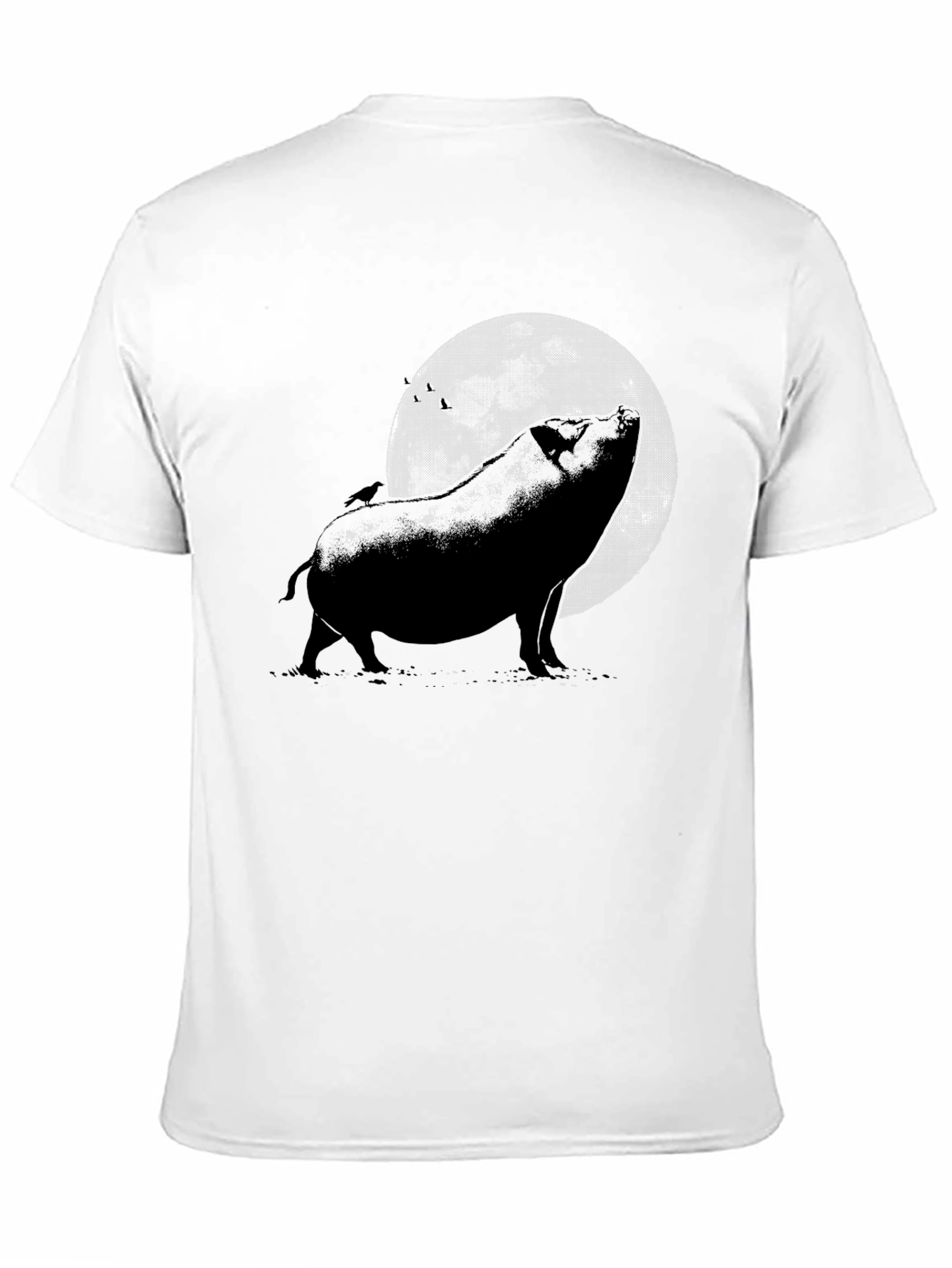 Pig Howling at the Moon Graphic Tee