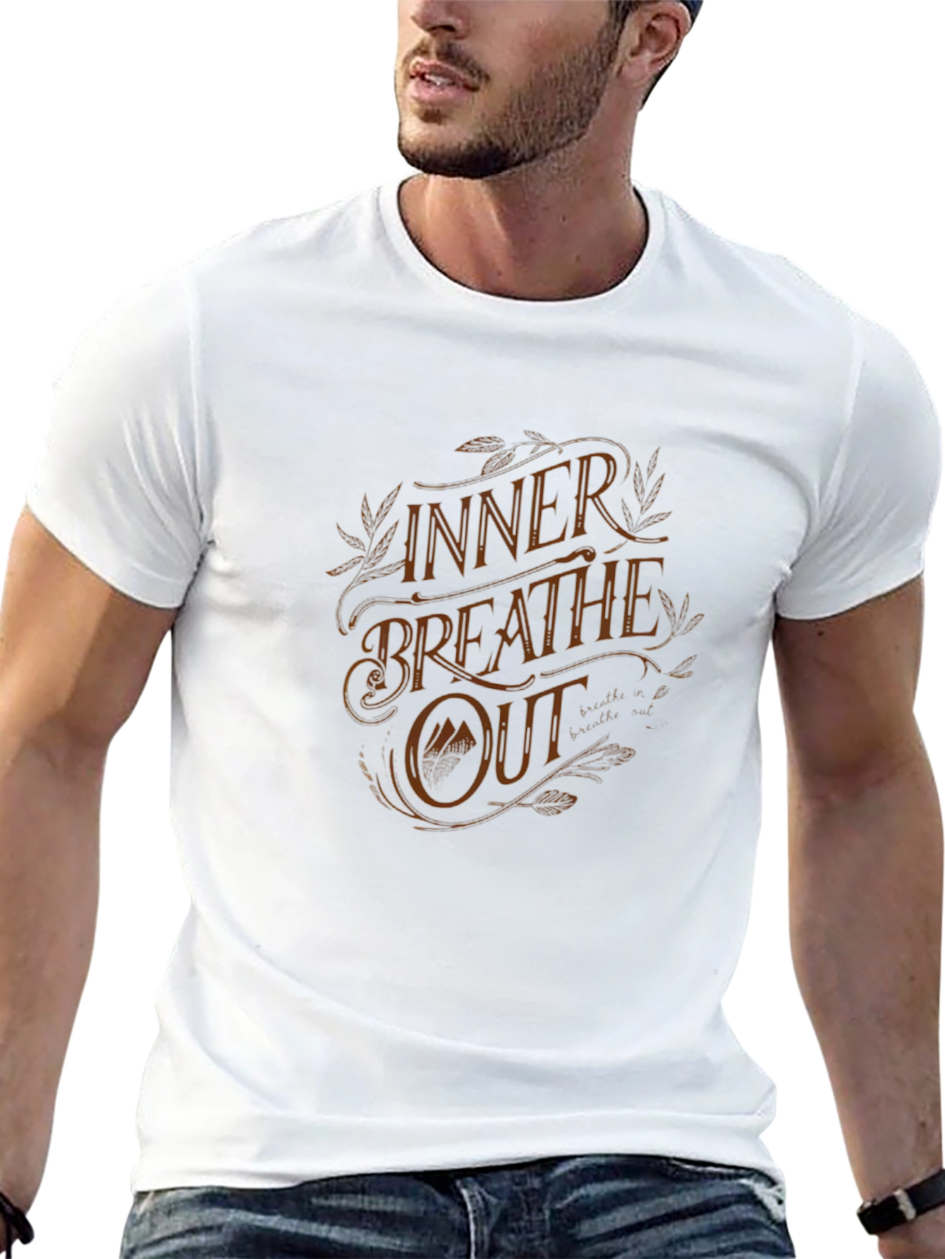 Inner Breathe Out Graphic Tee - Relaxed Fit