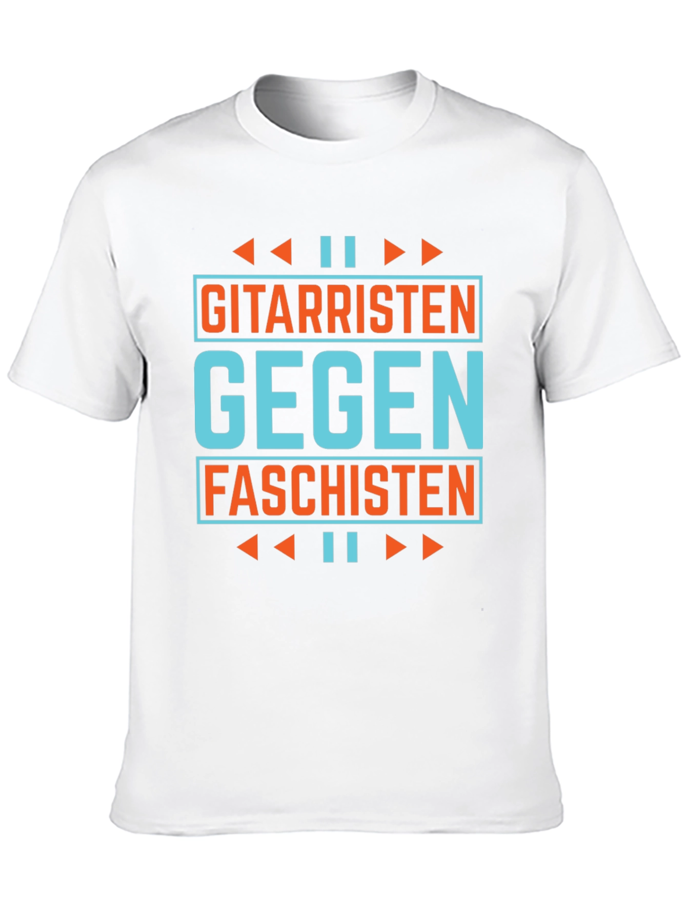 Gitarristen Gegen Faschisten T-Shirt - Anti Fascist Guitarist Tee