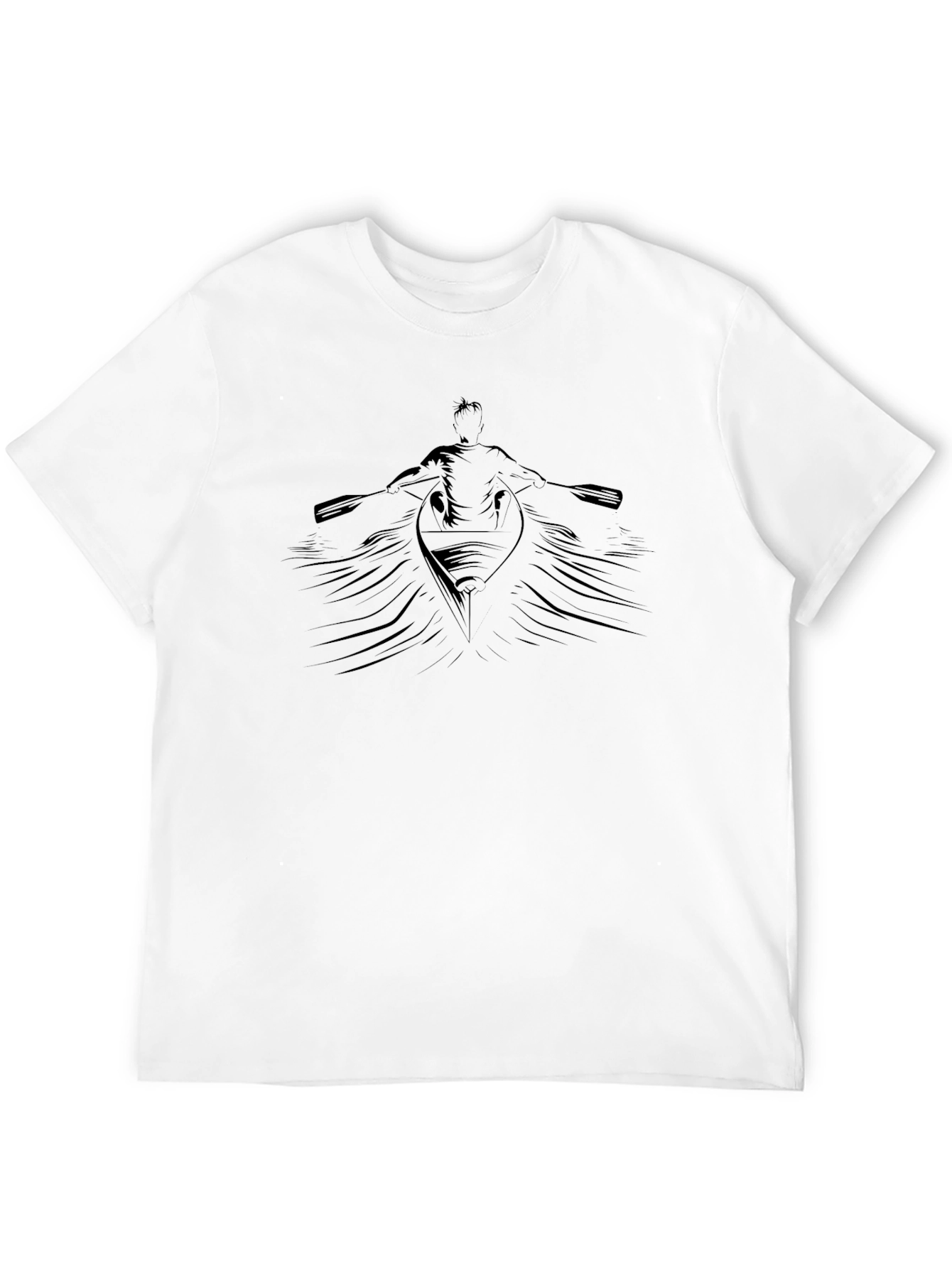 Rowing Graphic Black Tee