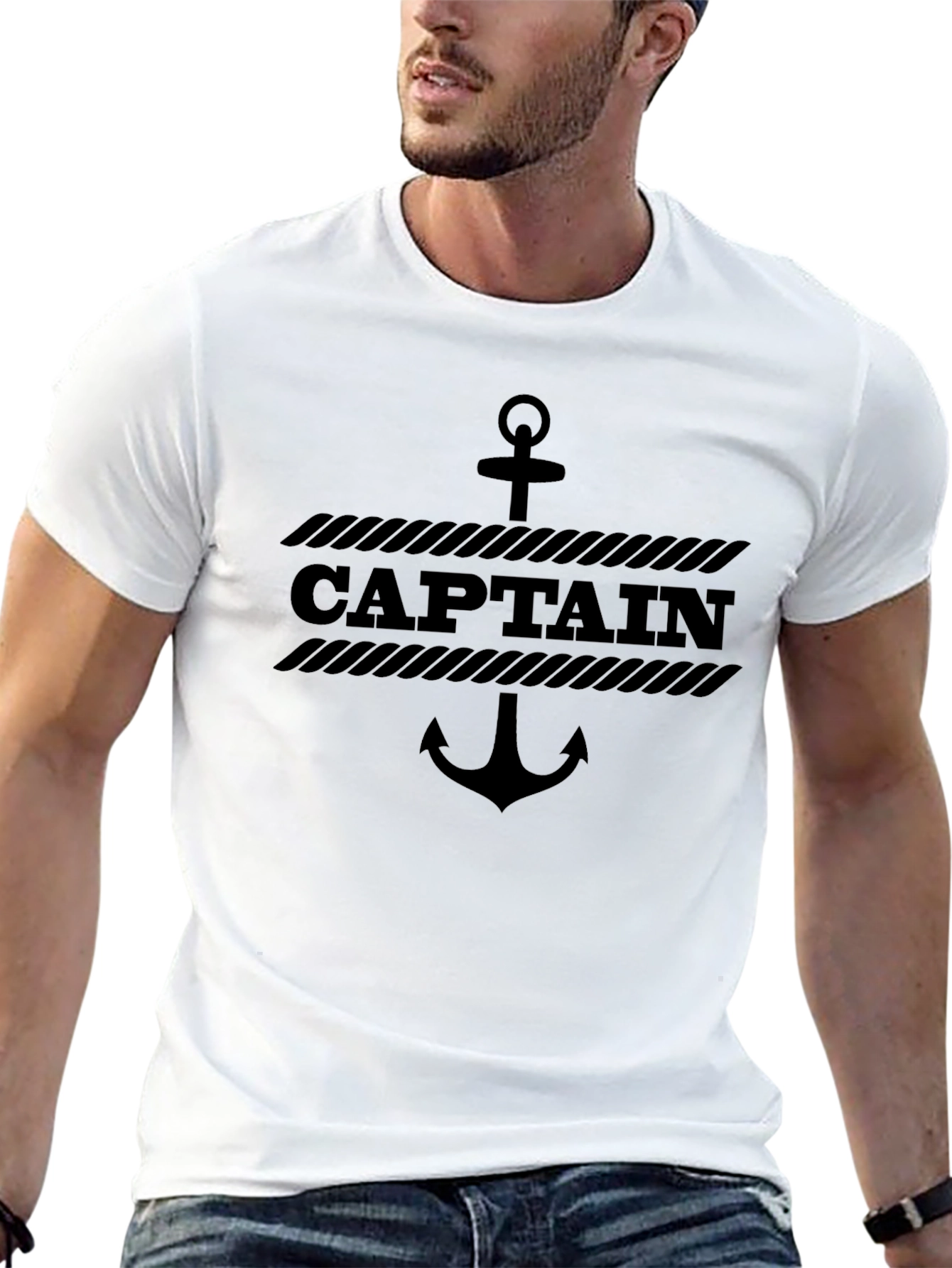 Captain Anchor Graphic T-Shirt