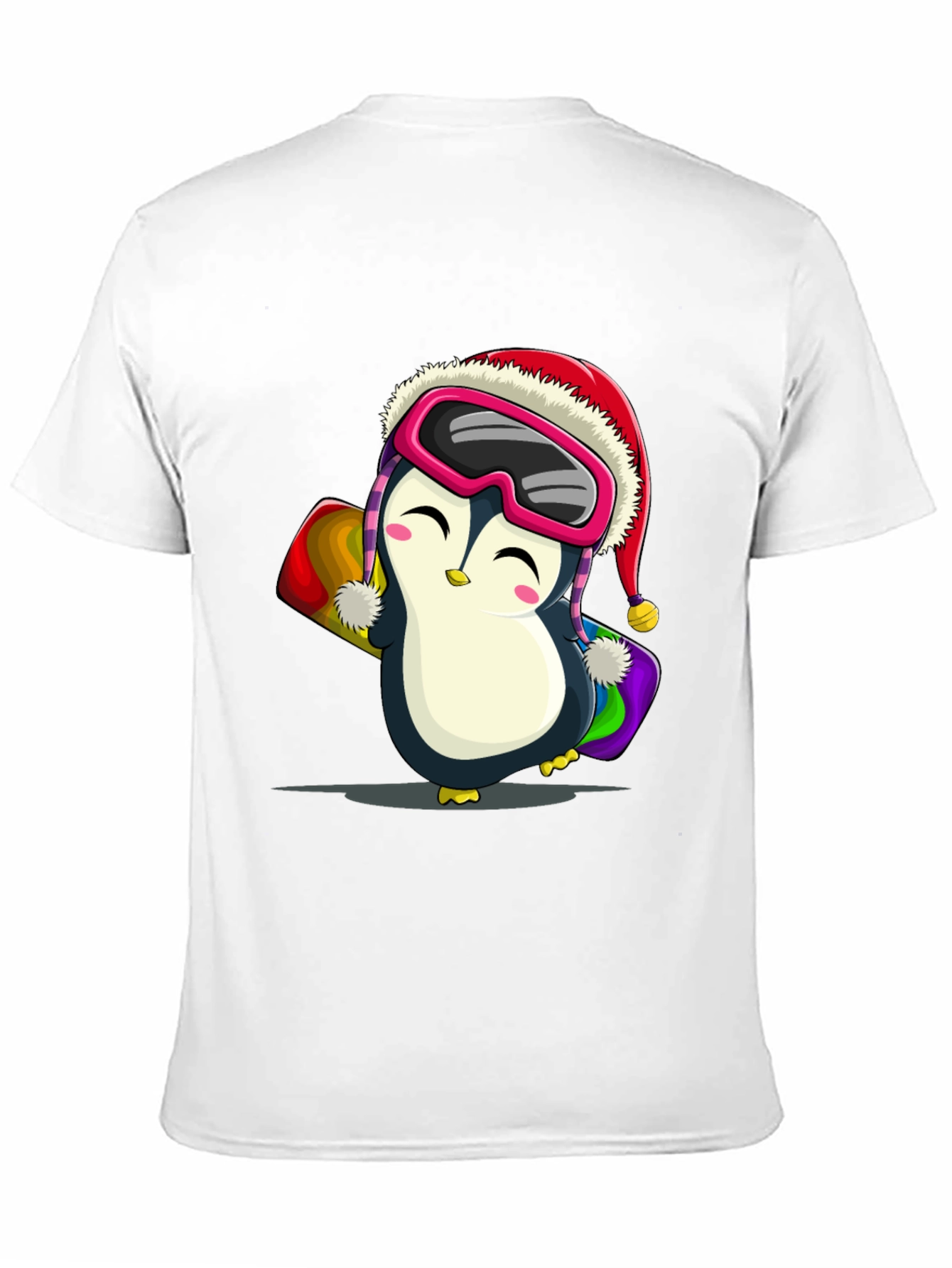 Penguin Snowboarder Graphic Tee