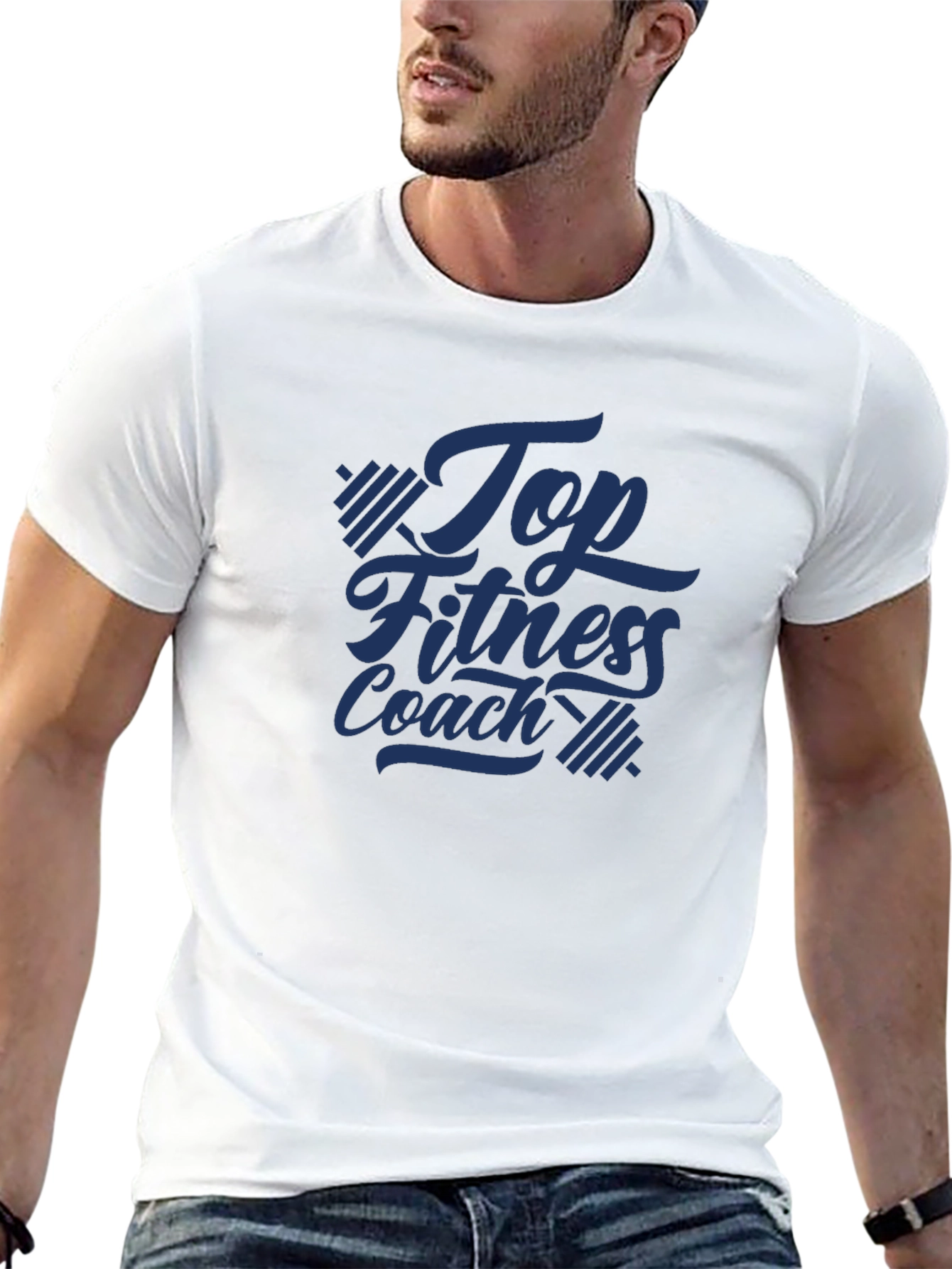 Top Fitness Coach Graphic Tee - Gym Motivation