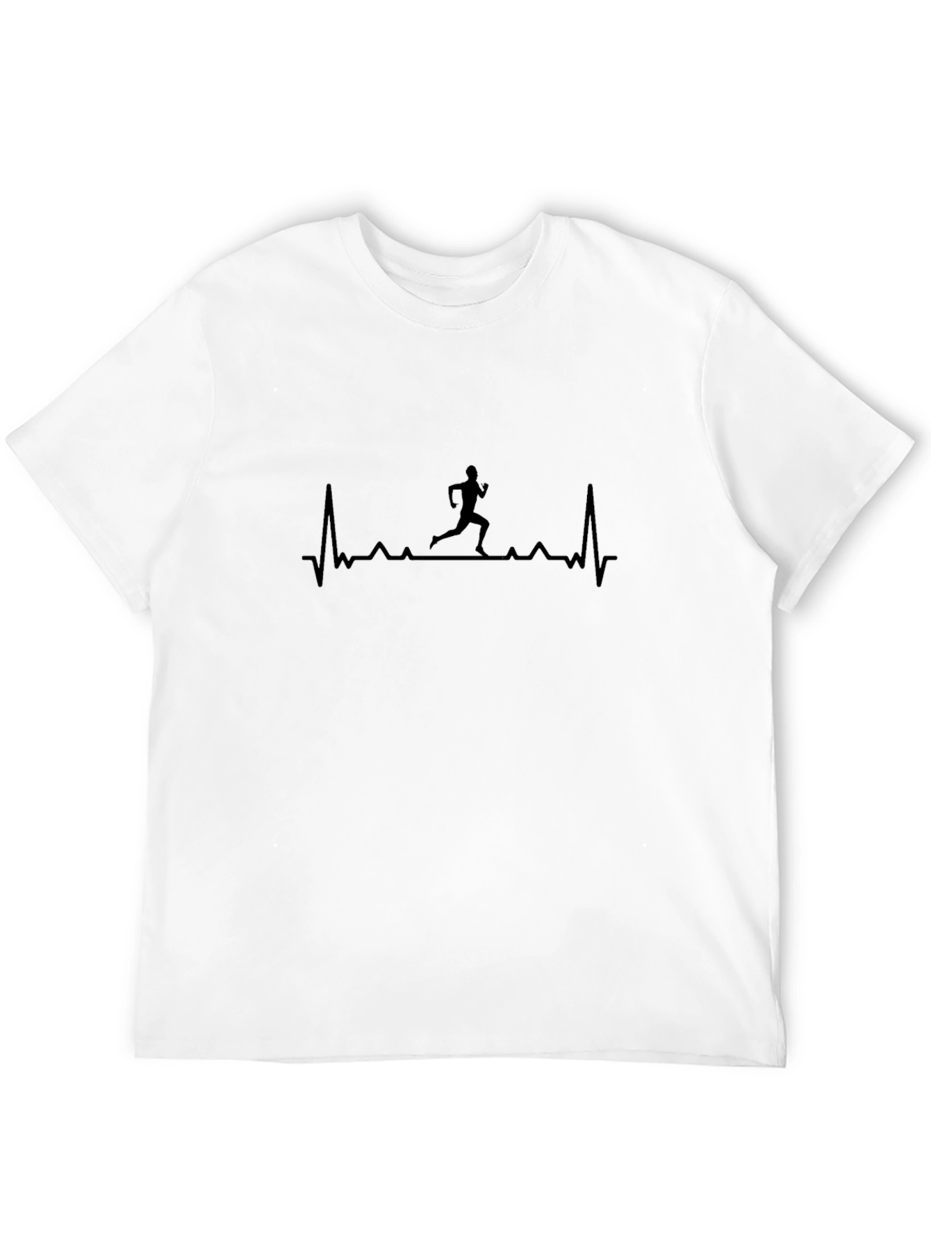 Runner Heartbeat Black T-Shirt