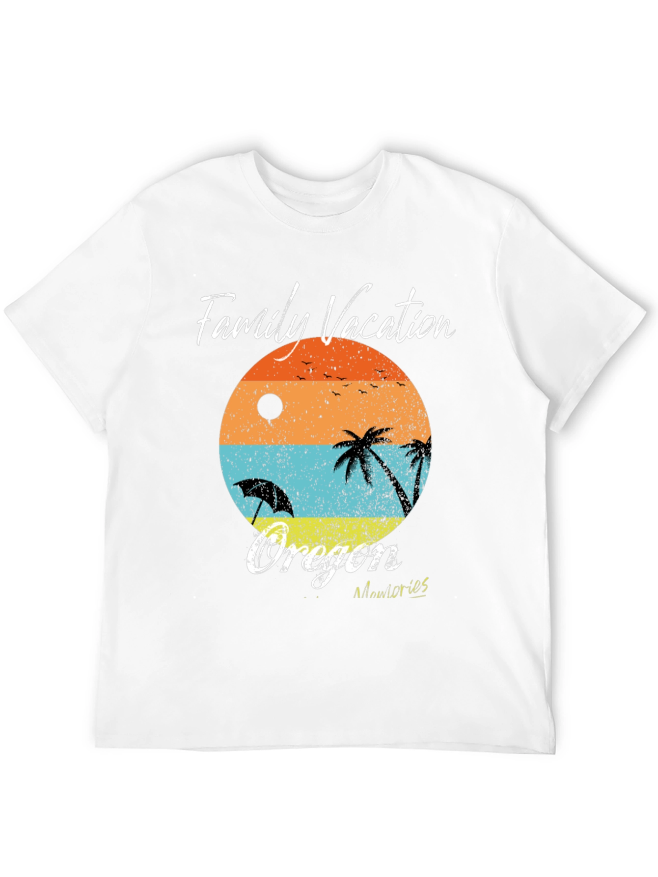 Oregon Family Vacation T-Shirt - Beach Design