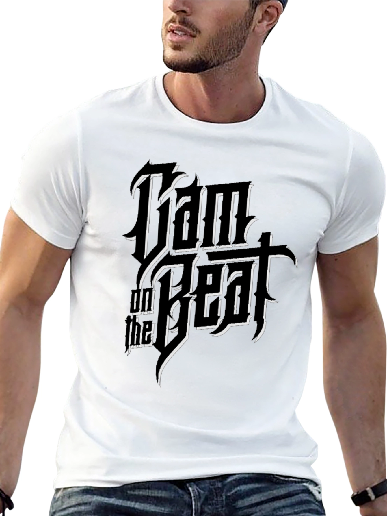 I Am The Beat Graphic Tee - Black