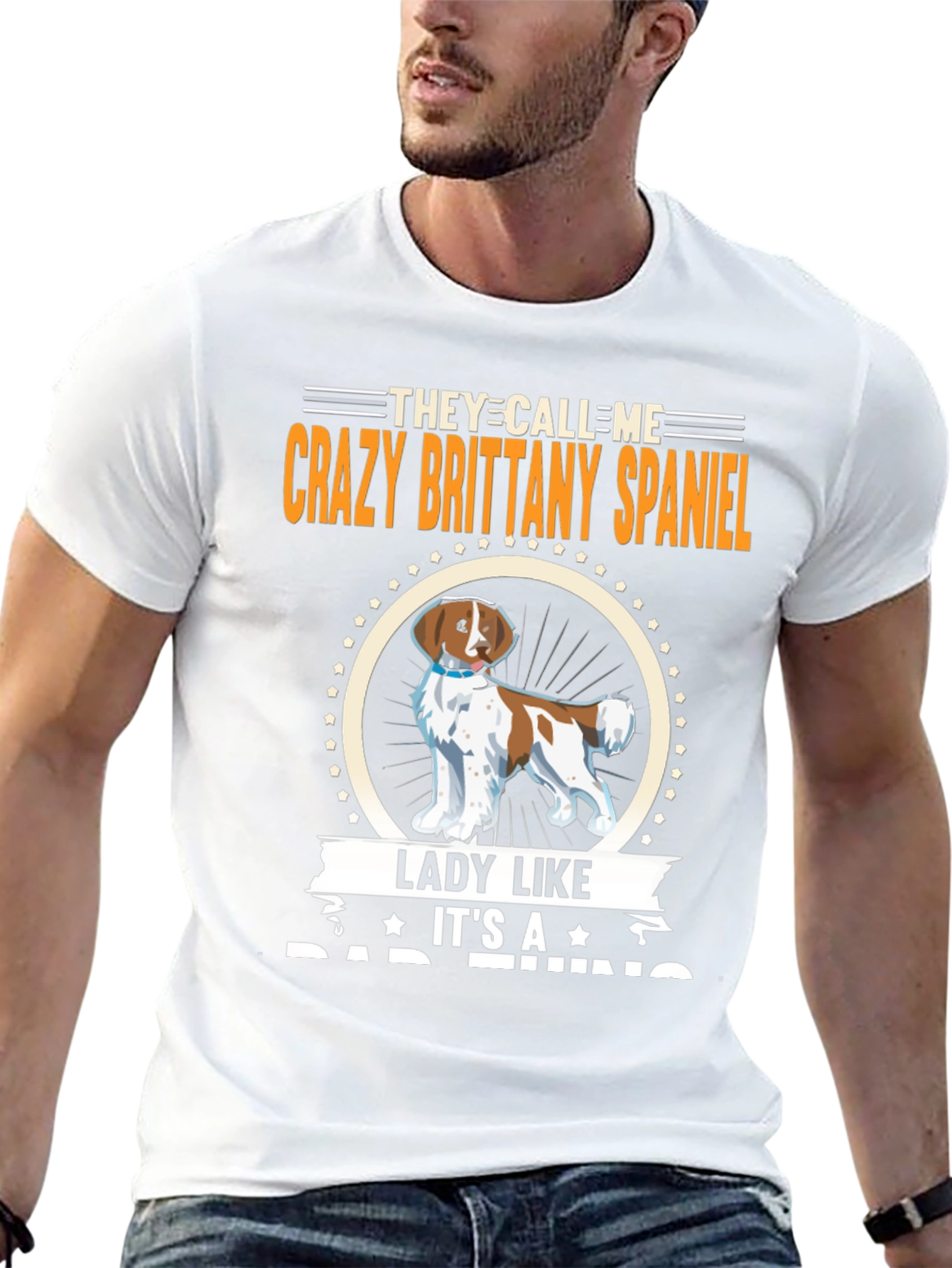 Crazy Brittany Spaniel T-Shirt