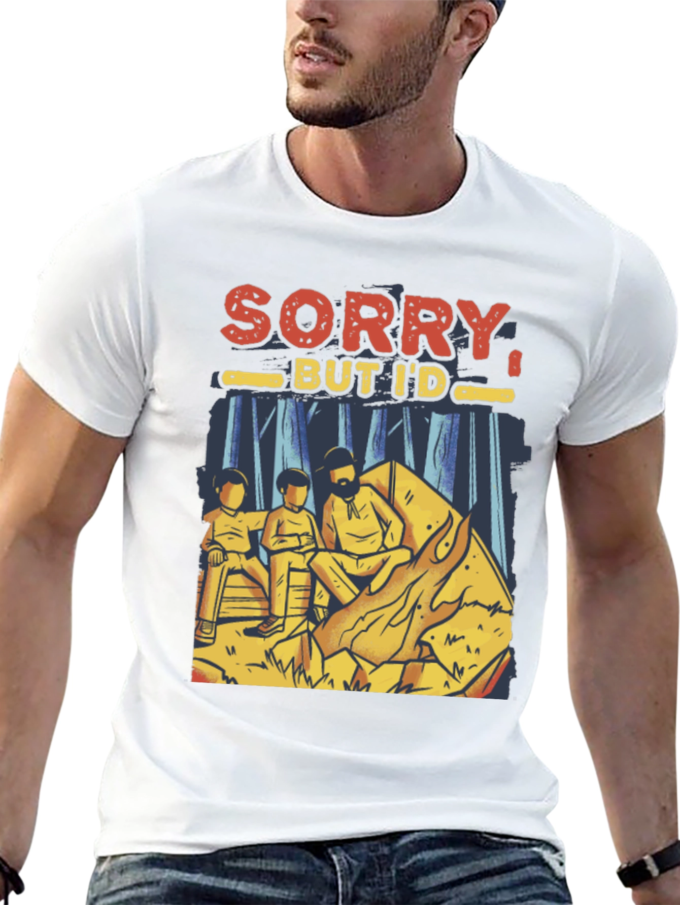 Sorry But Id Rather Be Camping Mens T-Shirt