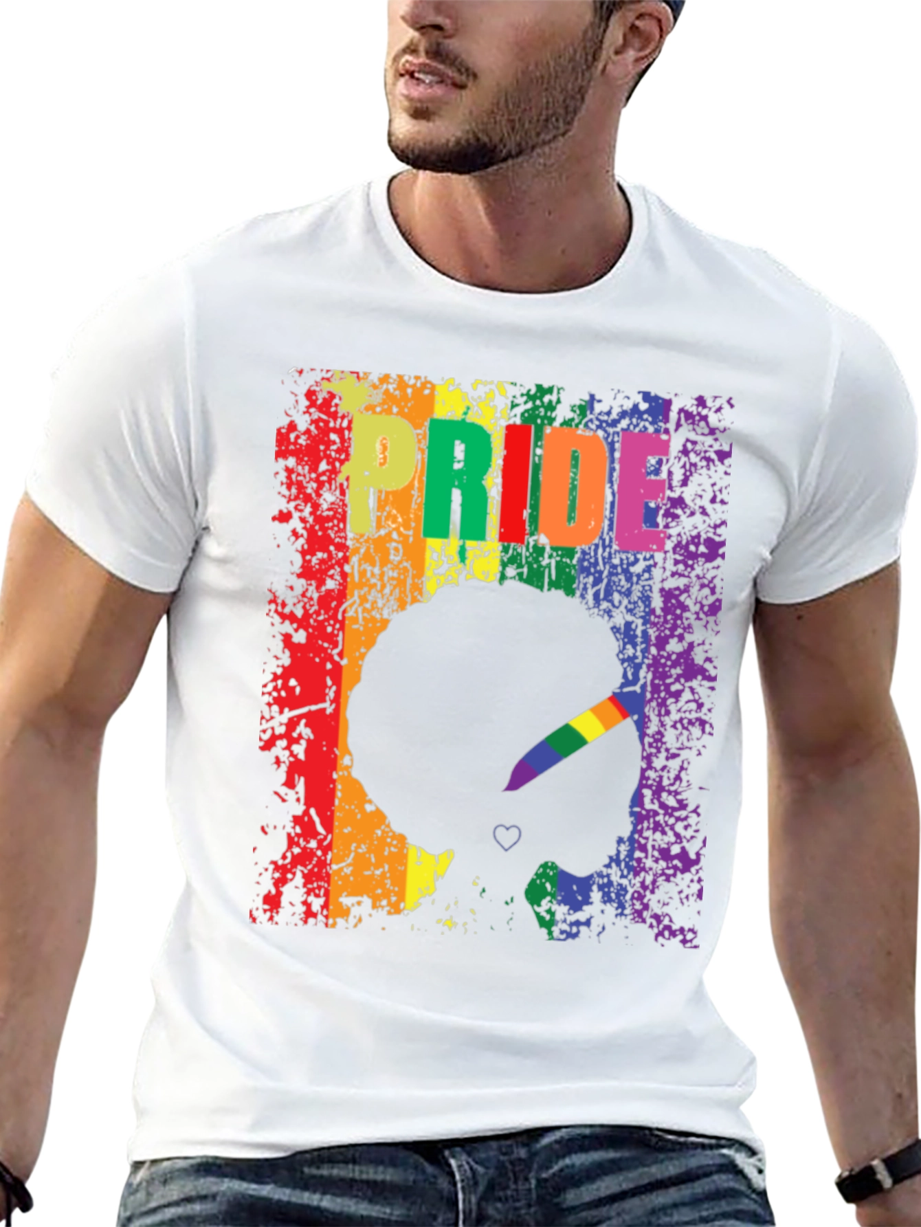 Pride Afro Silhouette Graphic Tee