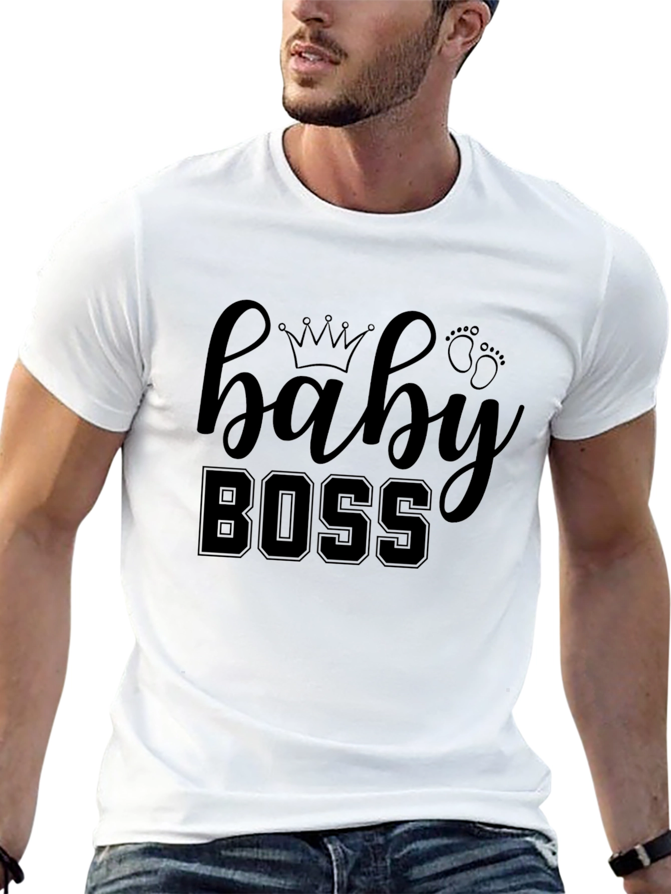 Baby Boss Graphic Tee - Black Cotton Shirt